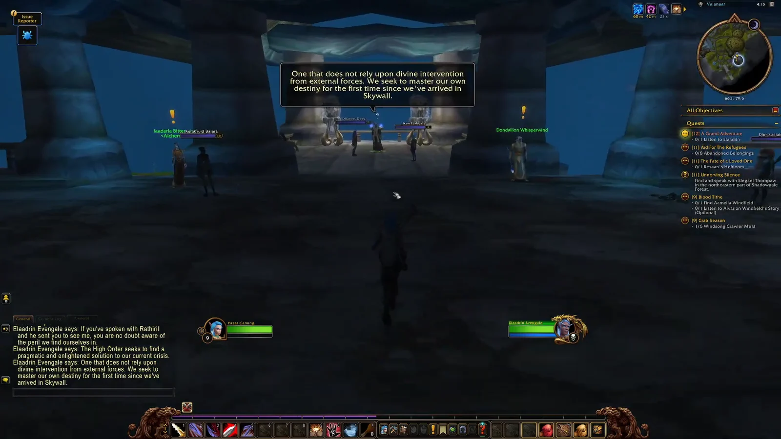 Approaching Elaadrin Evengale
