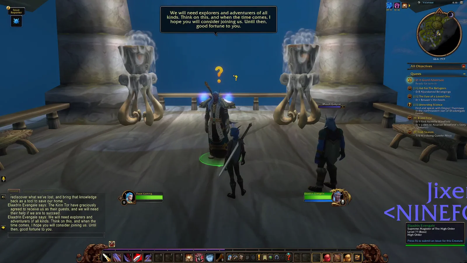 Completing the quest