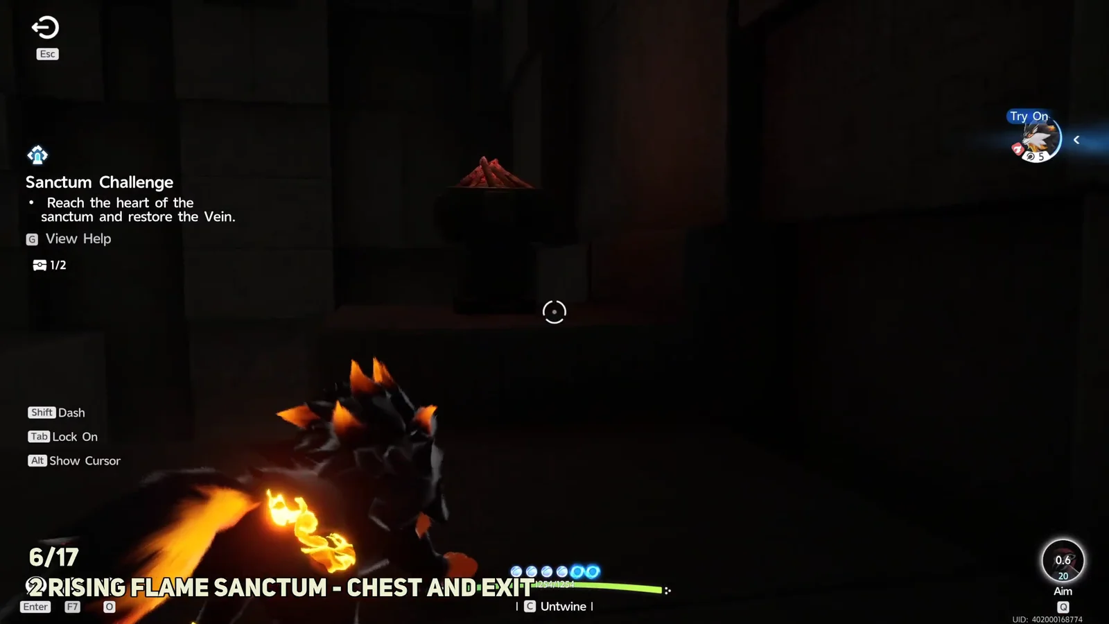 Rising Flame Sanctum Chest 2 and Exit