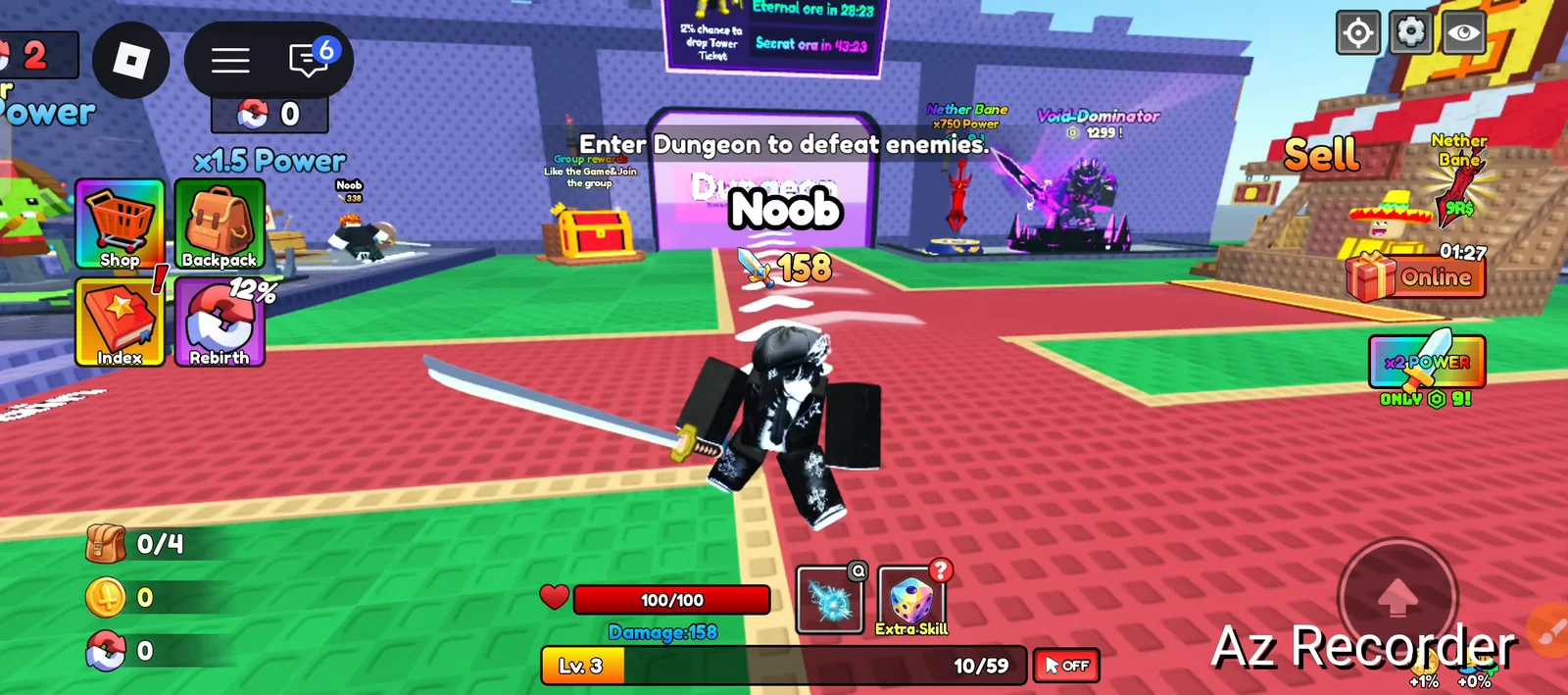 Empty map area