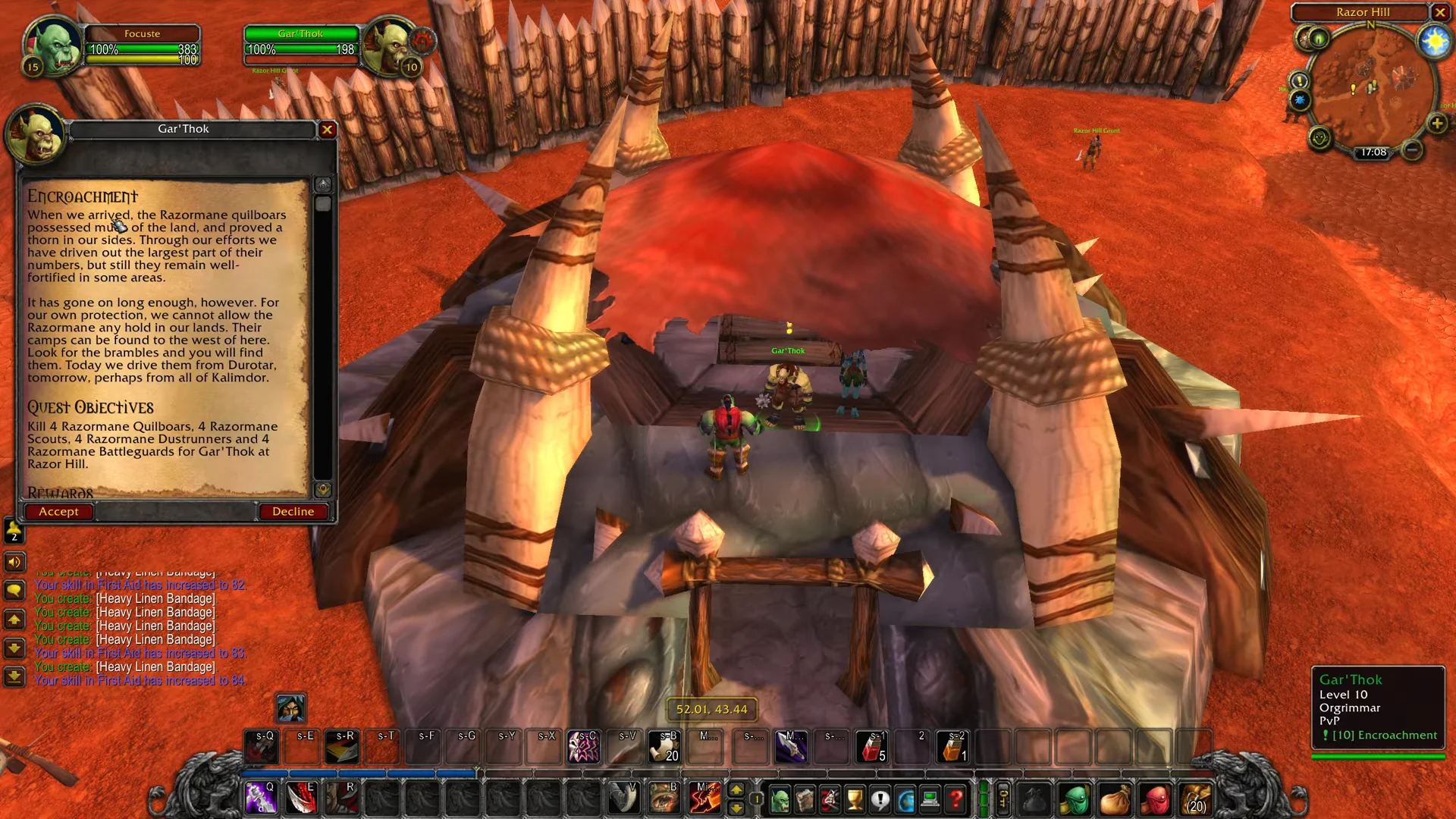 Accepting Quest Encroachment