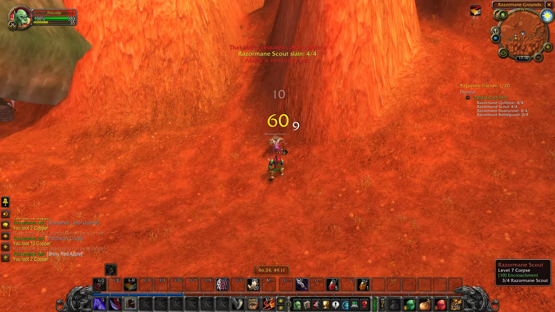 Slaying Razormane Scouts