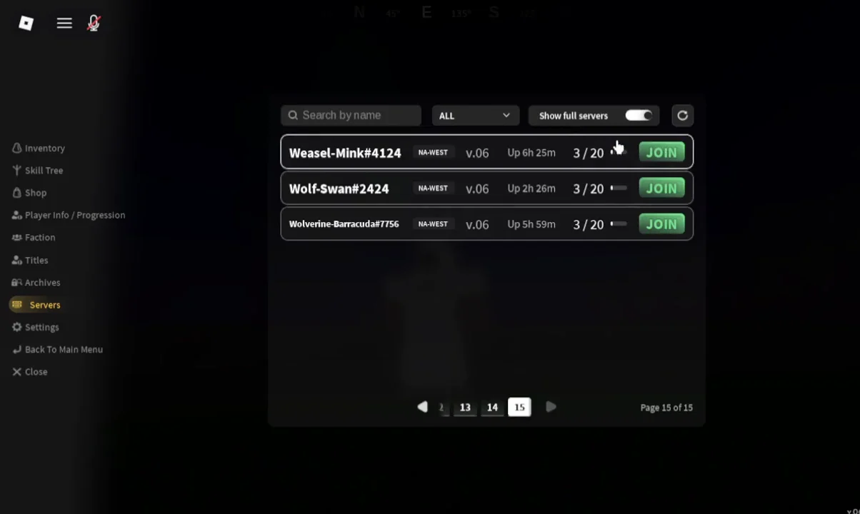 Filtering and Browsing Servers