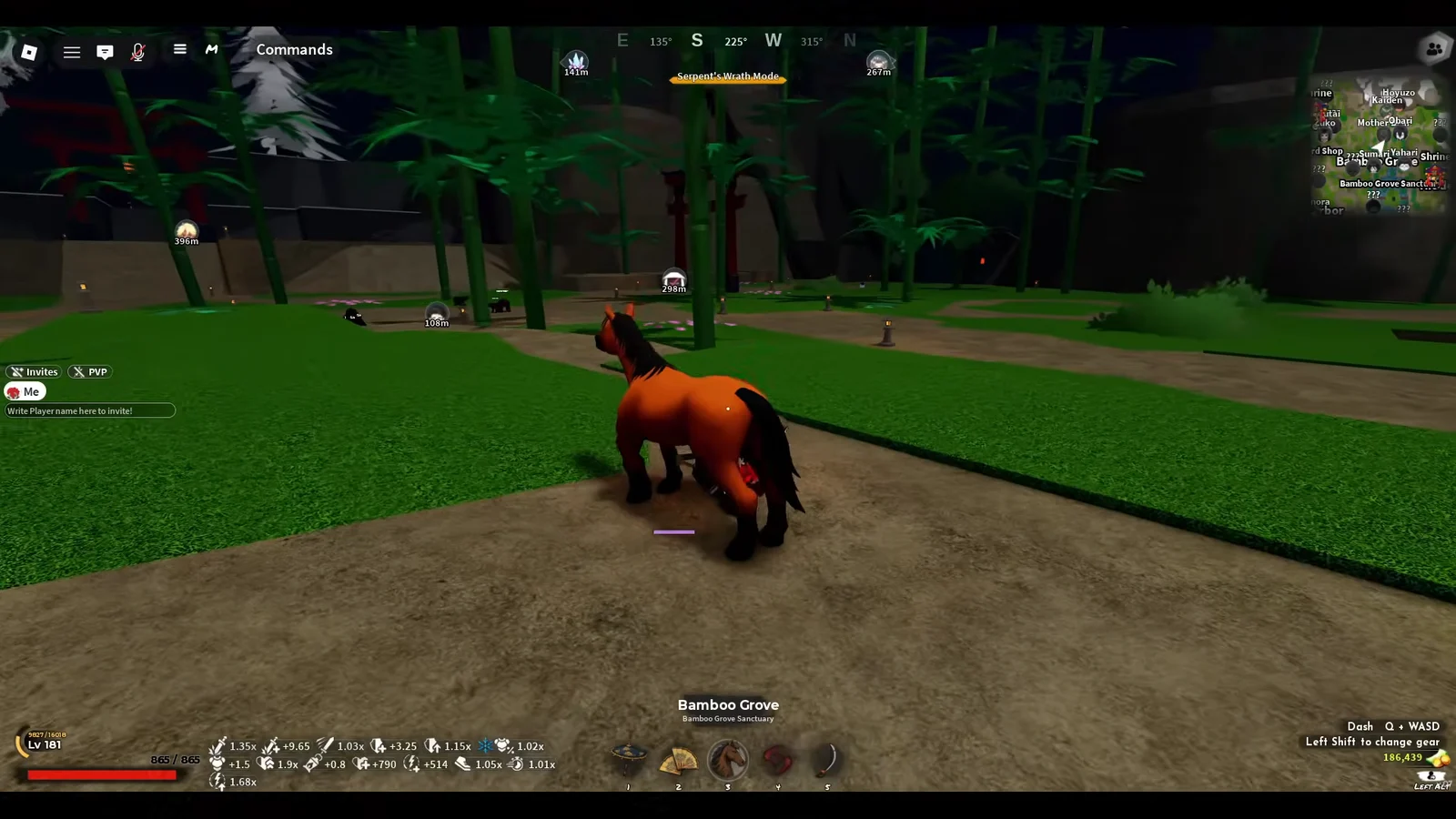 Traveling to Yeti Boss Location