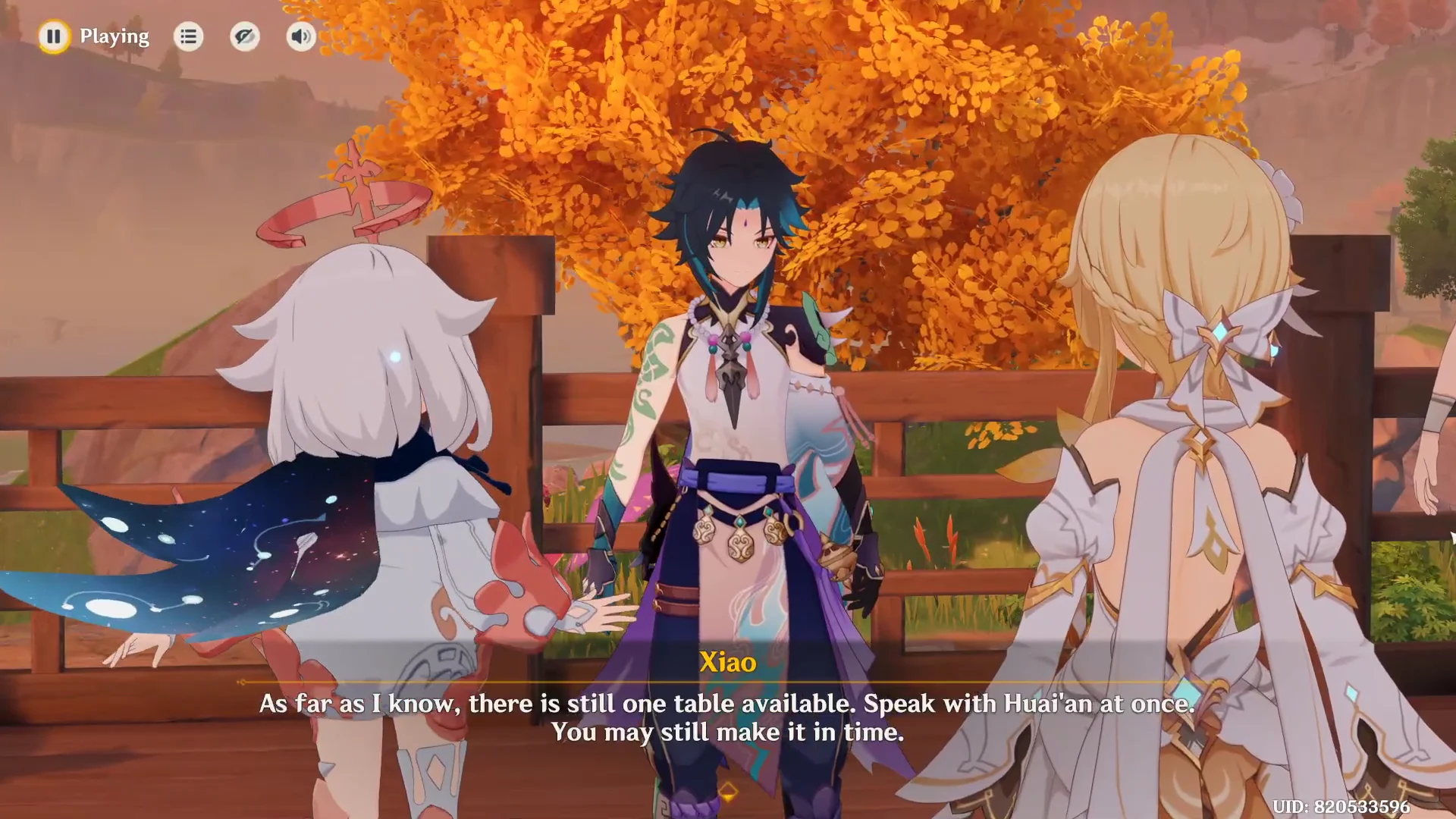 Xiao's Banquet Notification