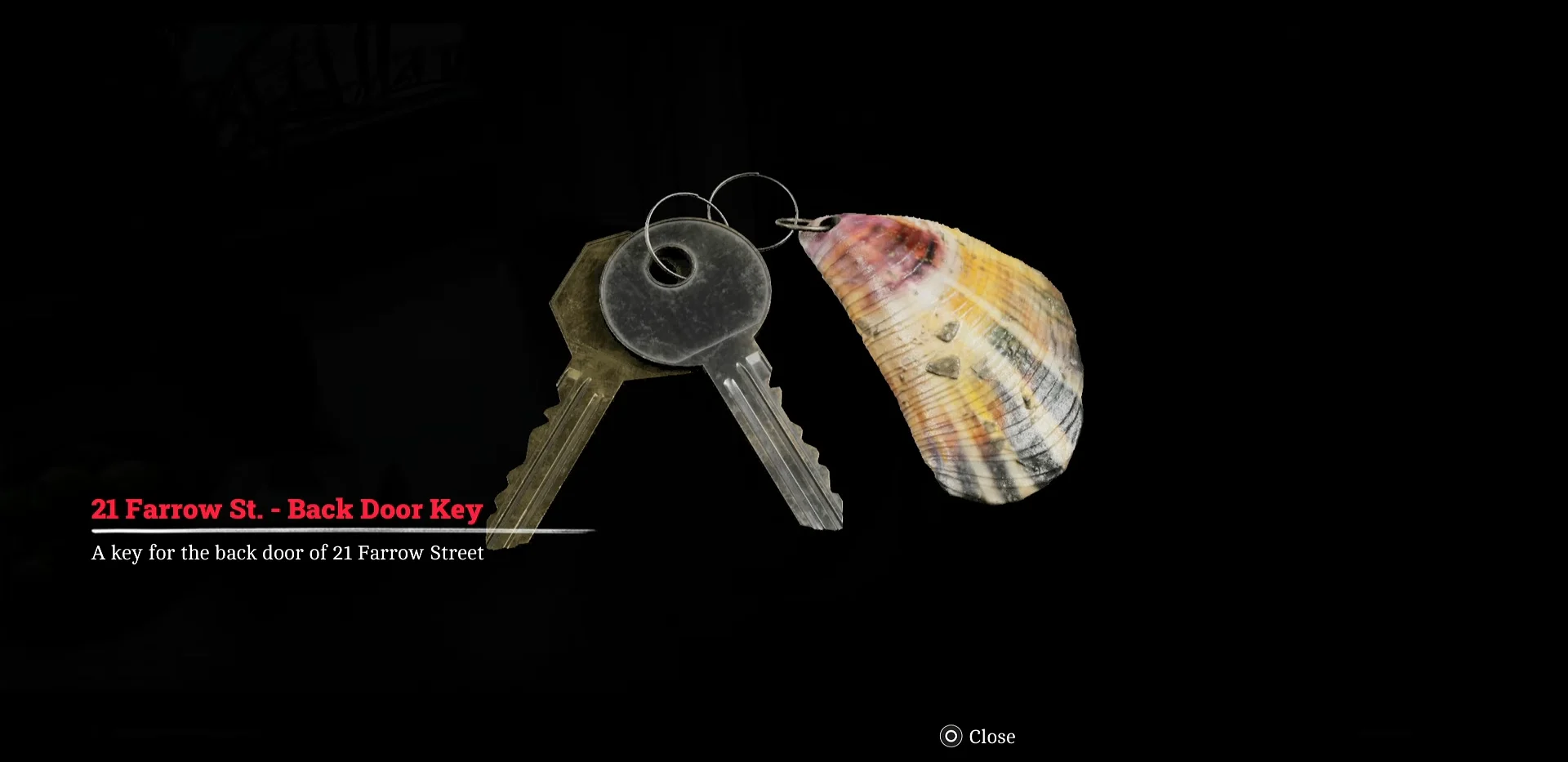 Collecting Back Door Key