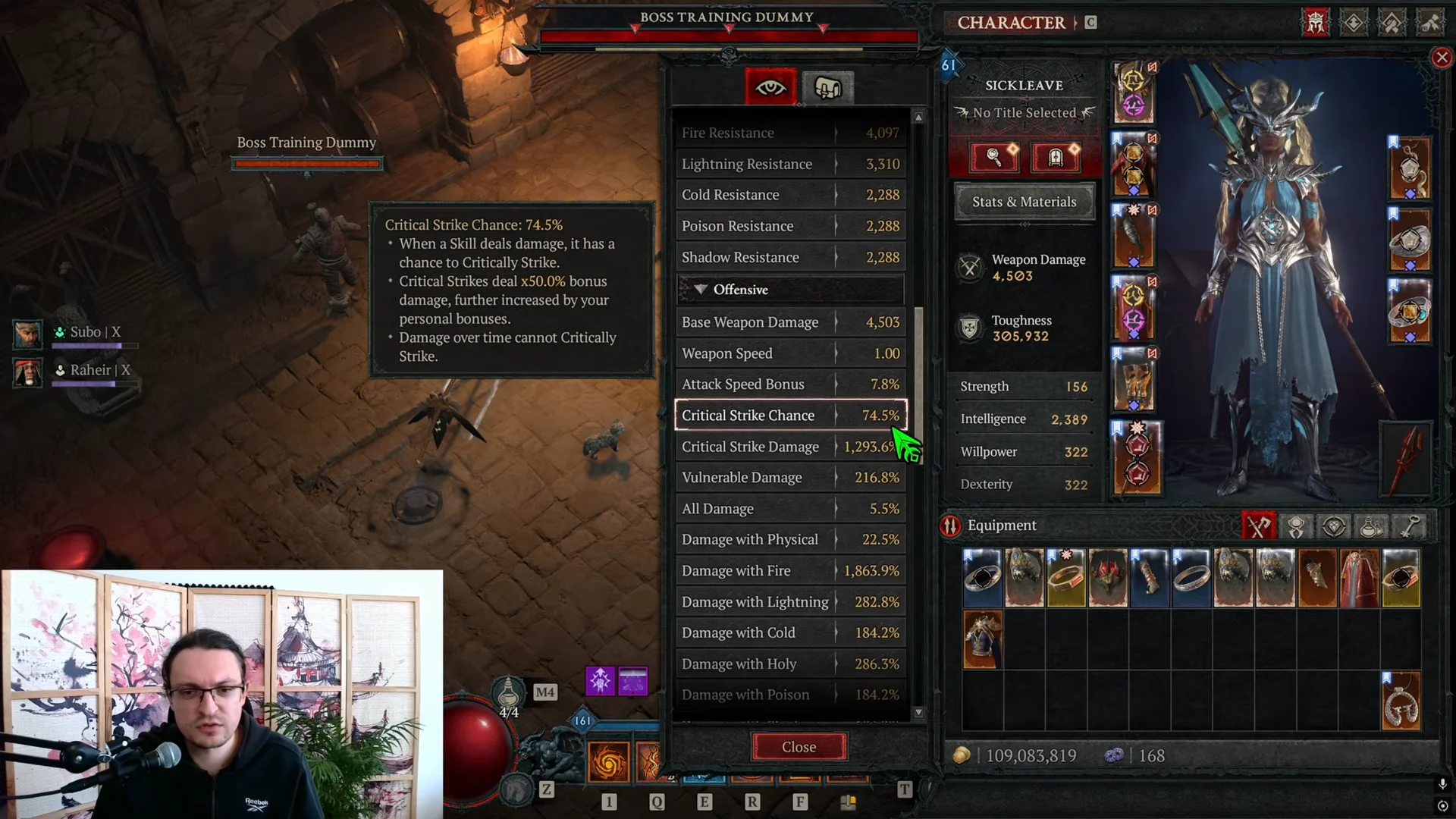 Crit Chance Stats