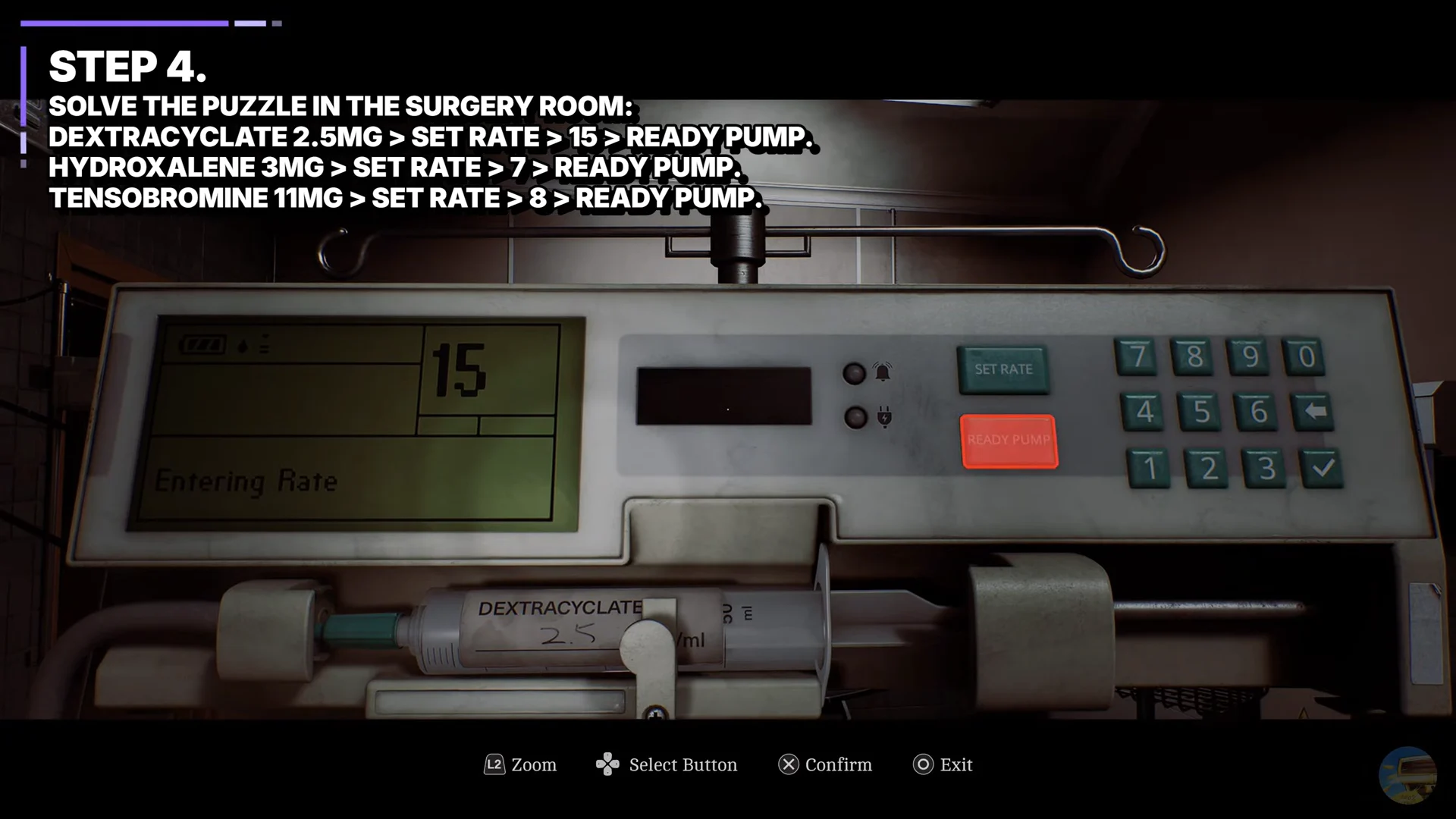 Set Dextracyclate infusion pump