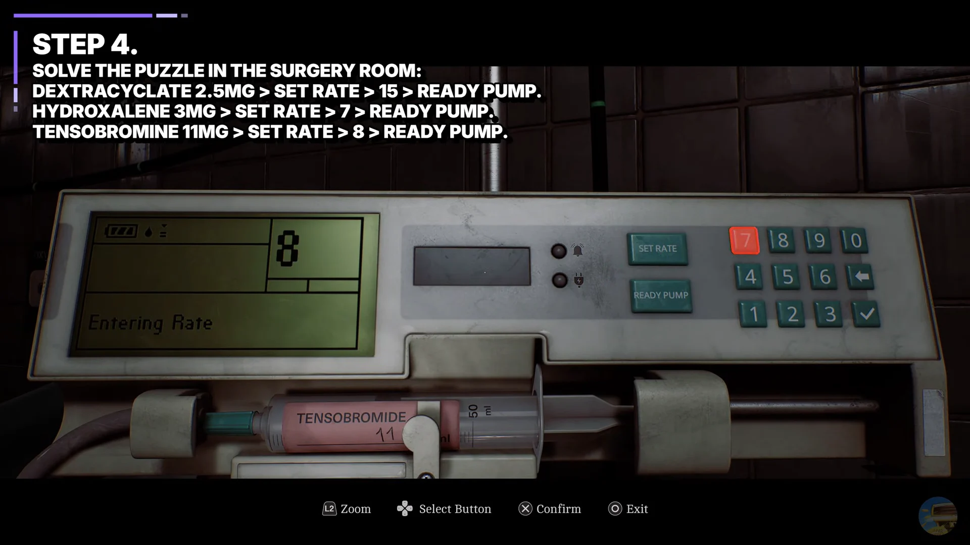 Insert Tensobromide and set rate
