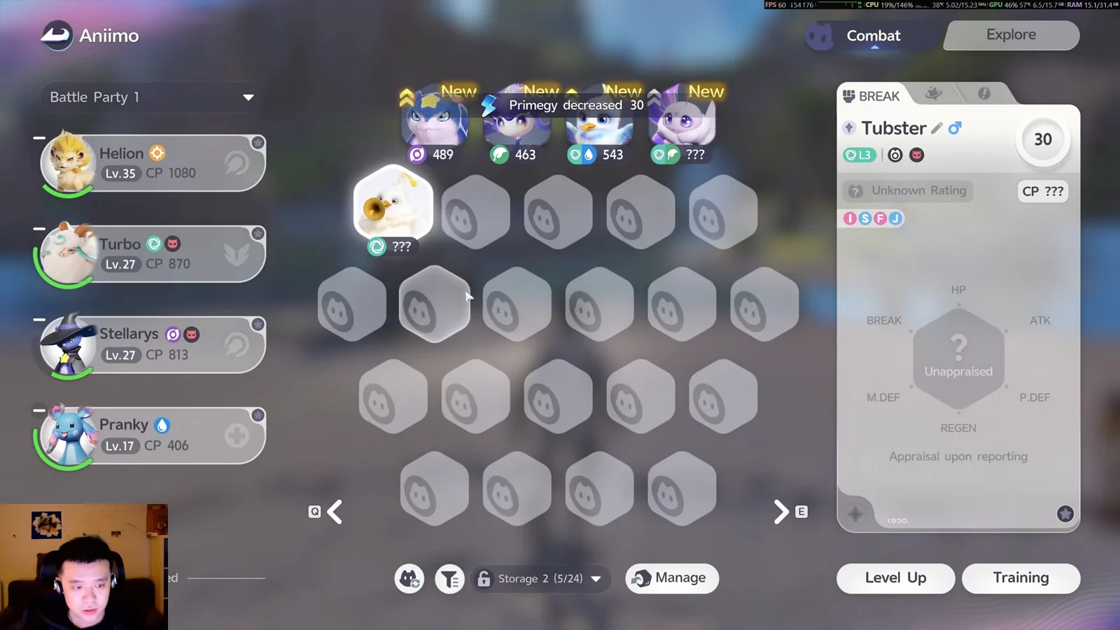 Viewing Animo menu