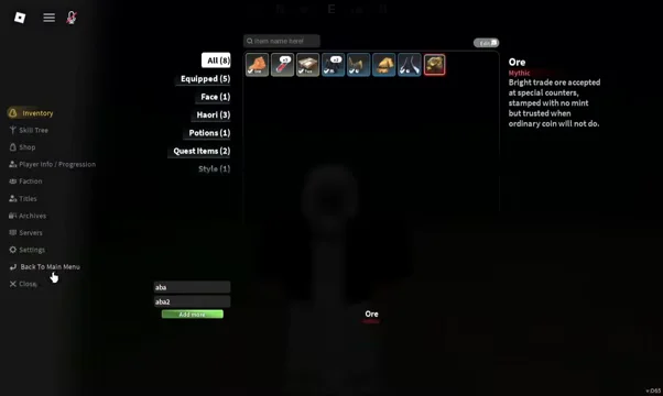 Menu Navigation