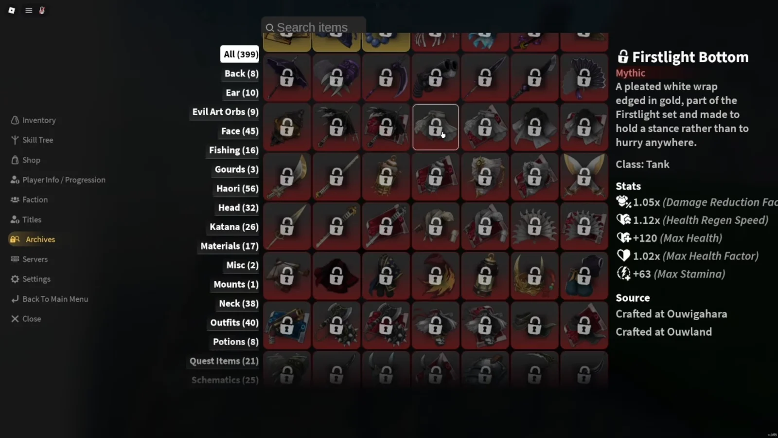 Gear Archives Comparison