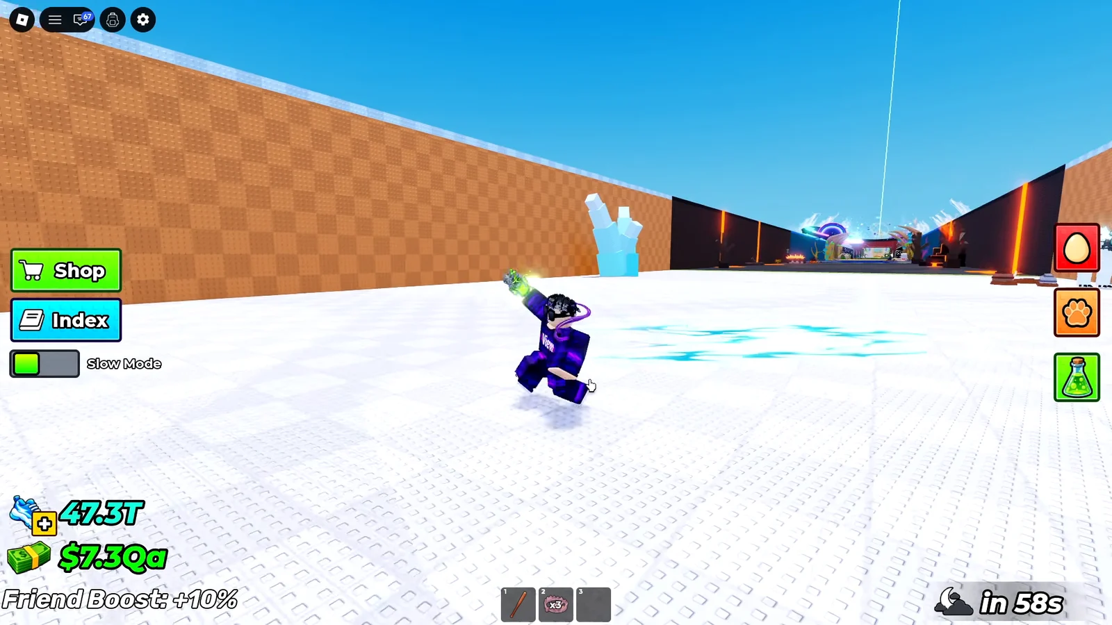 Testing the Scrambler weapon on players