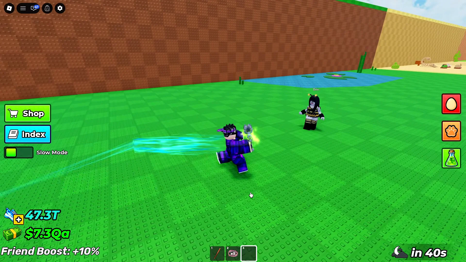 Testing the Scrambler weapon on players