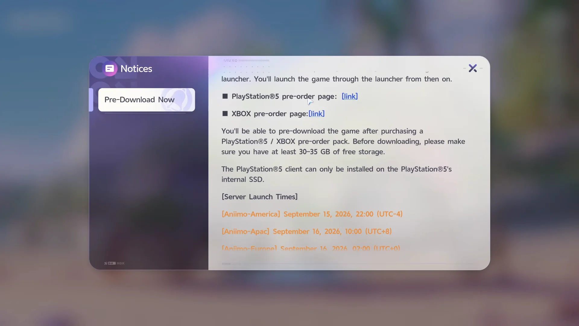 In-Game Notices Tab