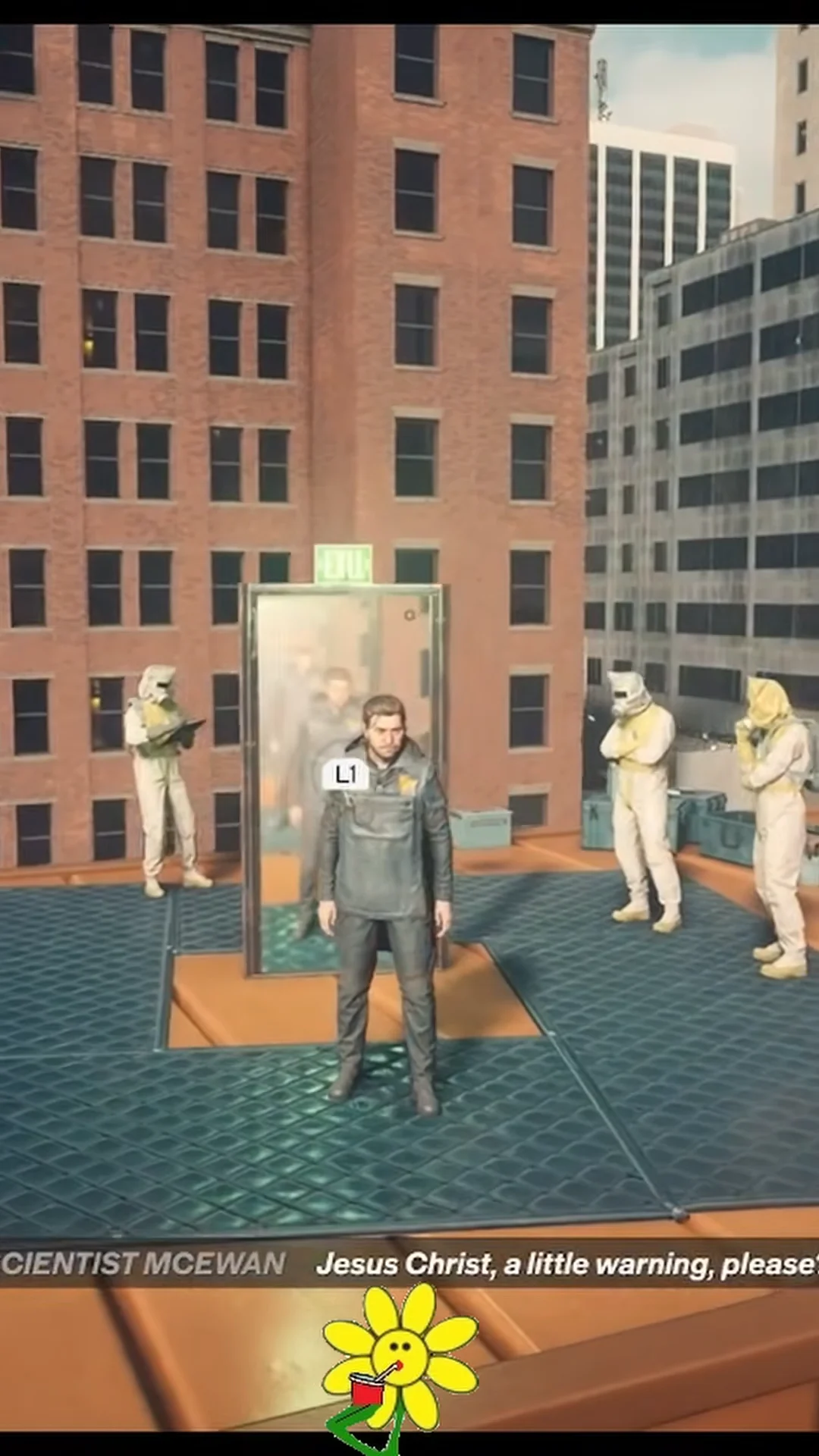 Rooftop Arrival and Reactions