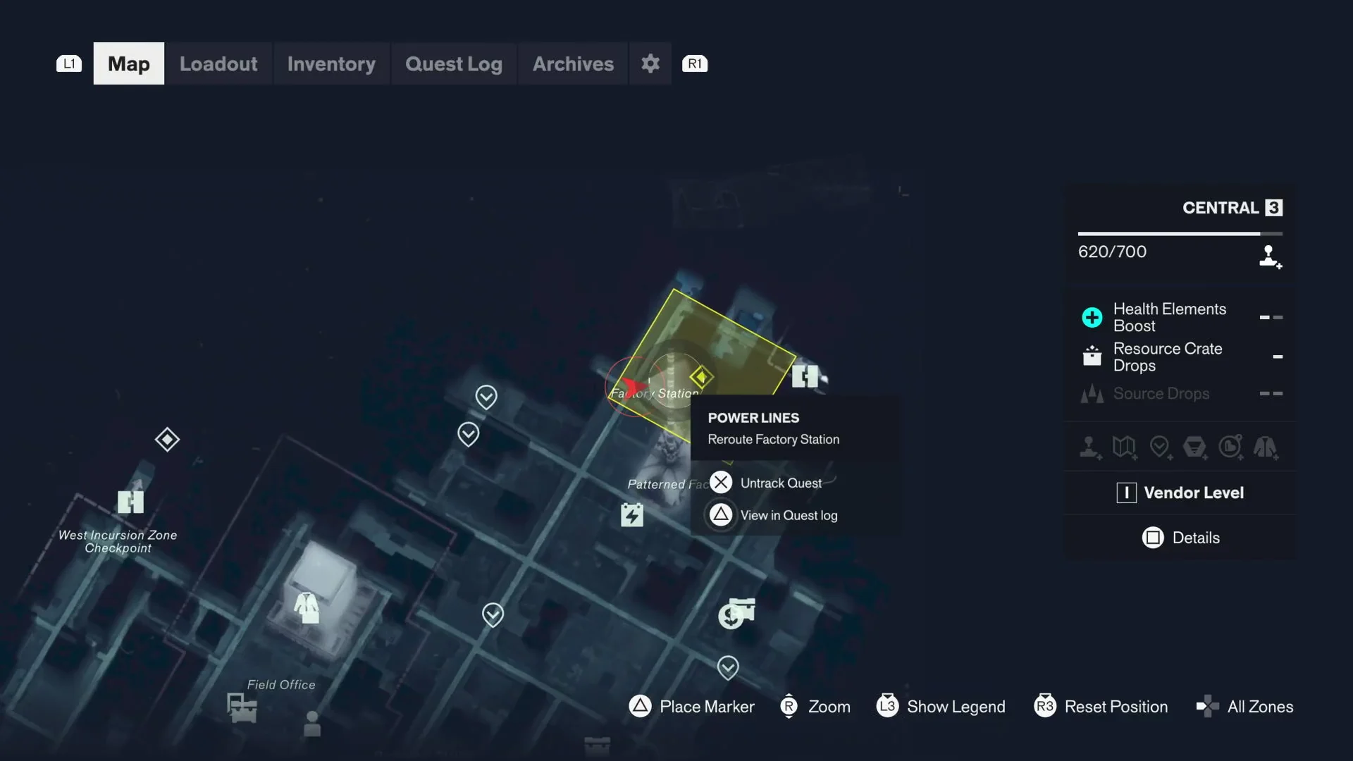 Factory Station map view