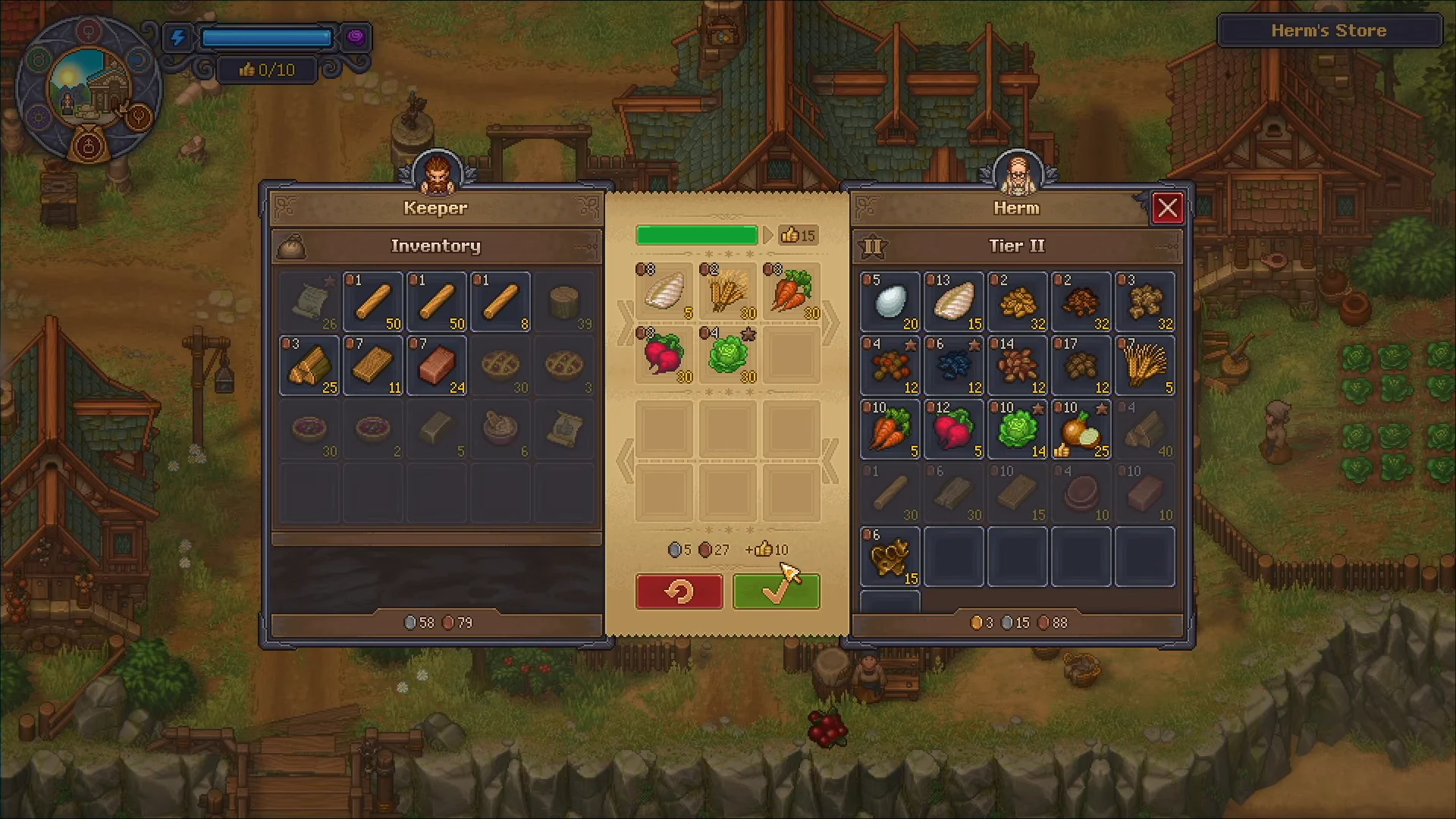 Reselling items back to Herm