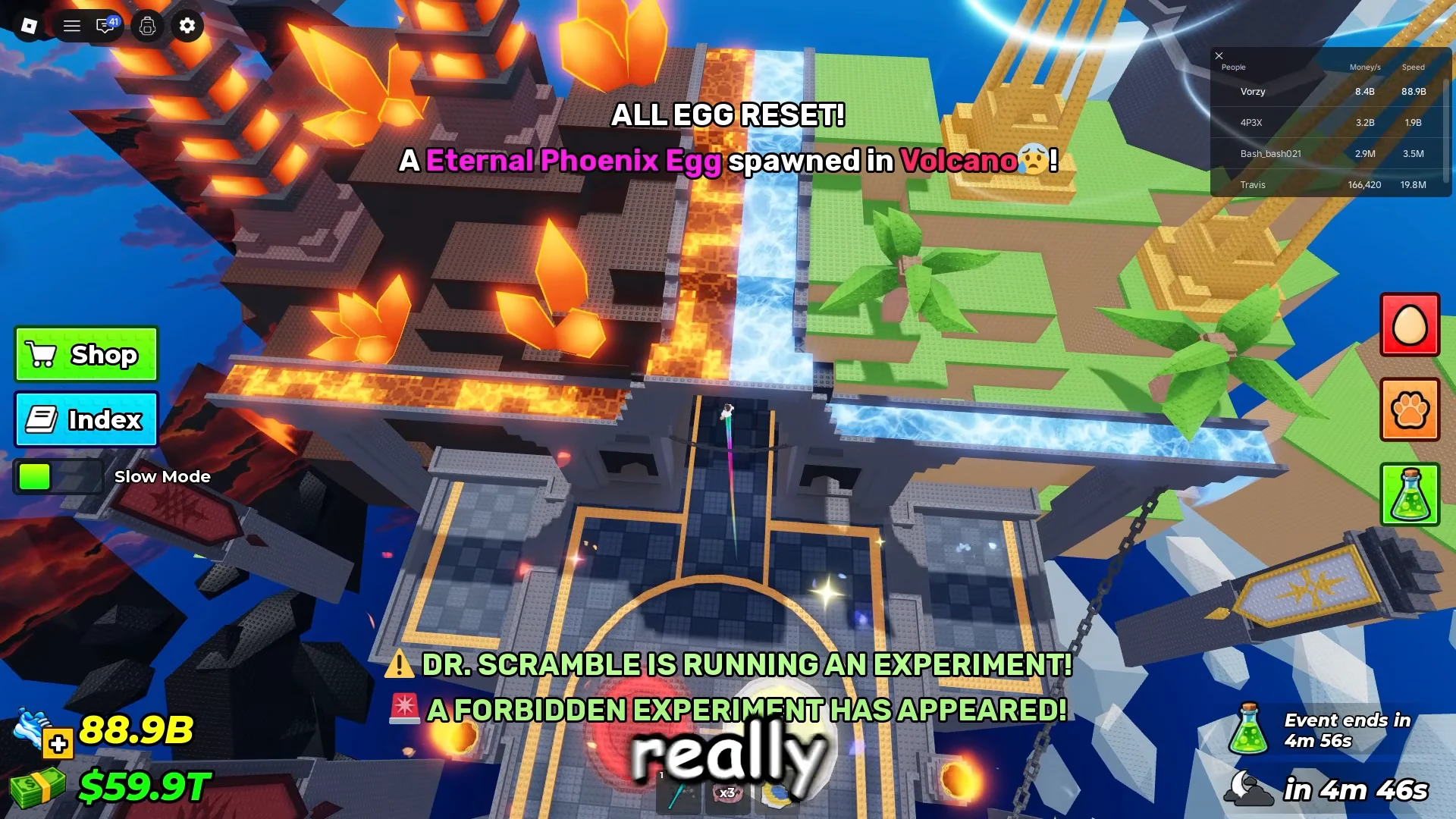 Waterfall glitch demonstration