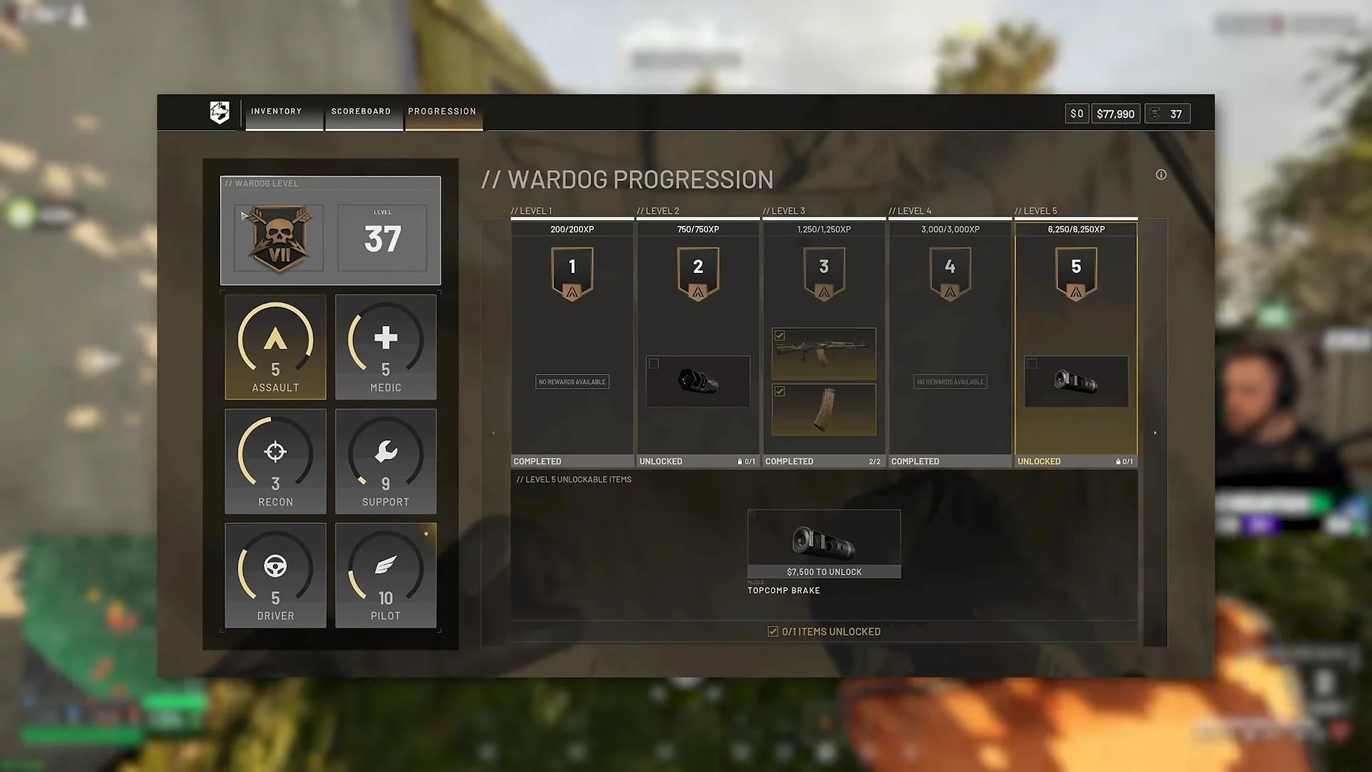 Wardog Progression and Role Tracks