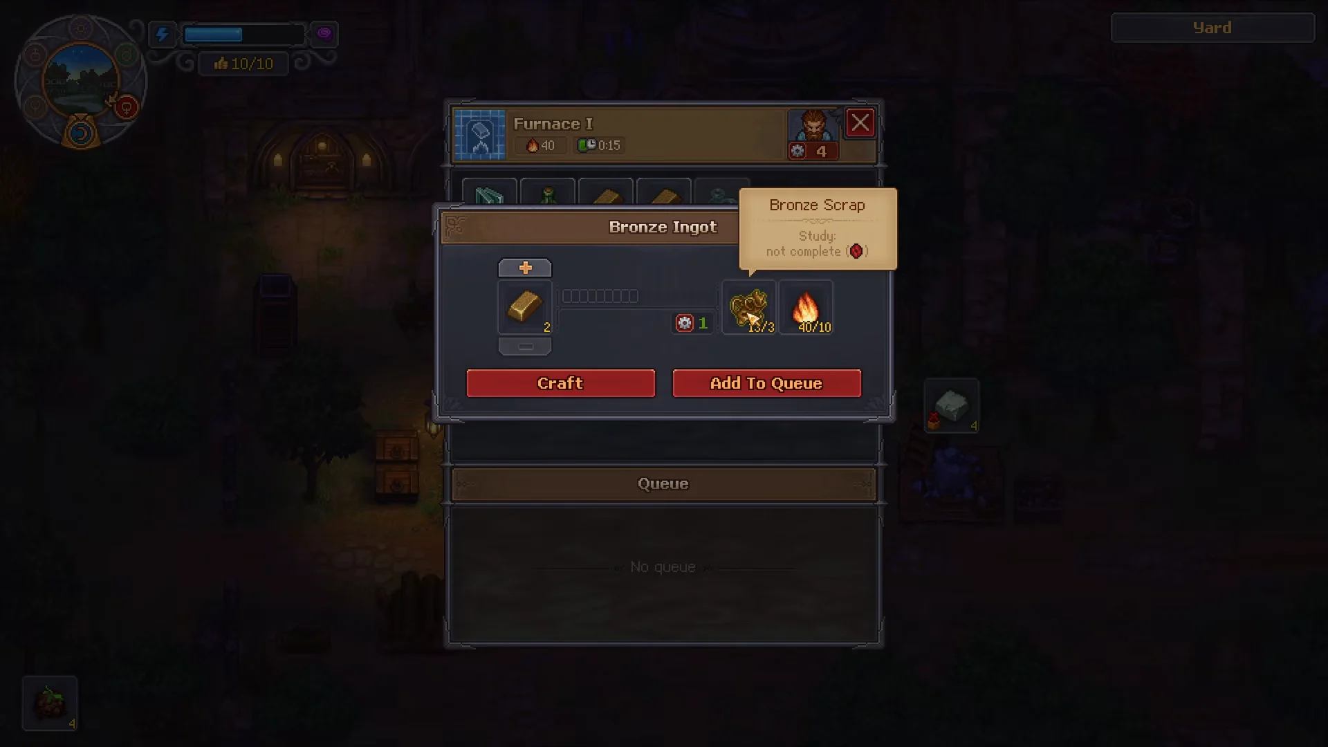 Furnace Ingot Crafting