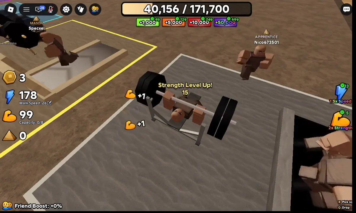 Training Strength at Gym