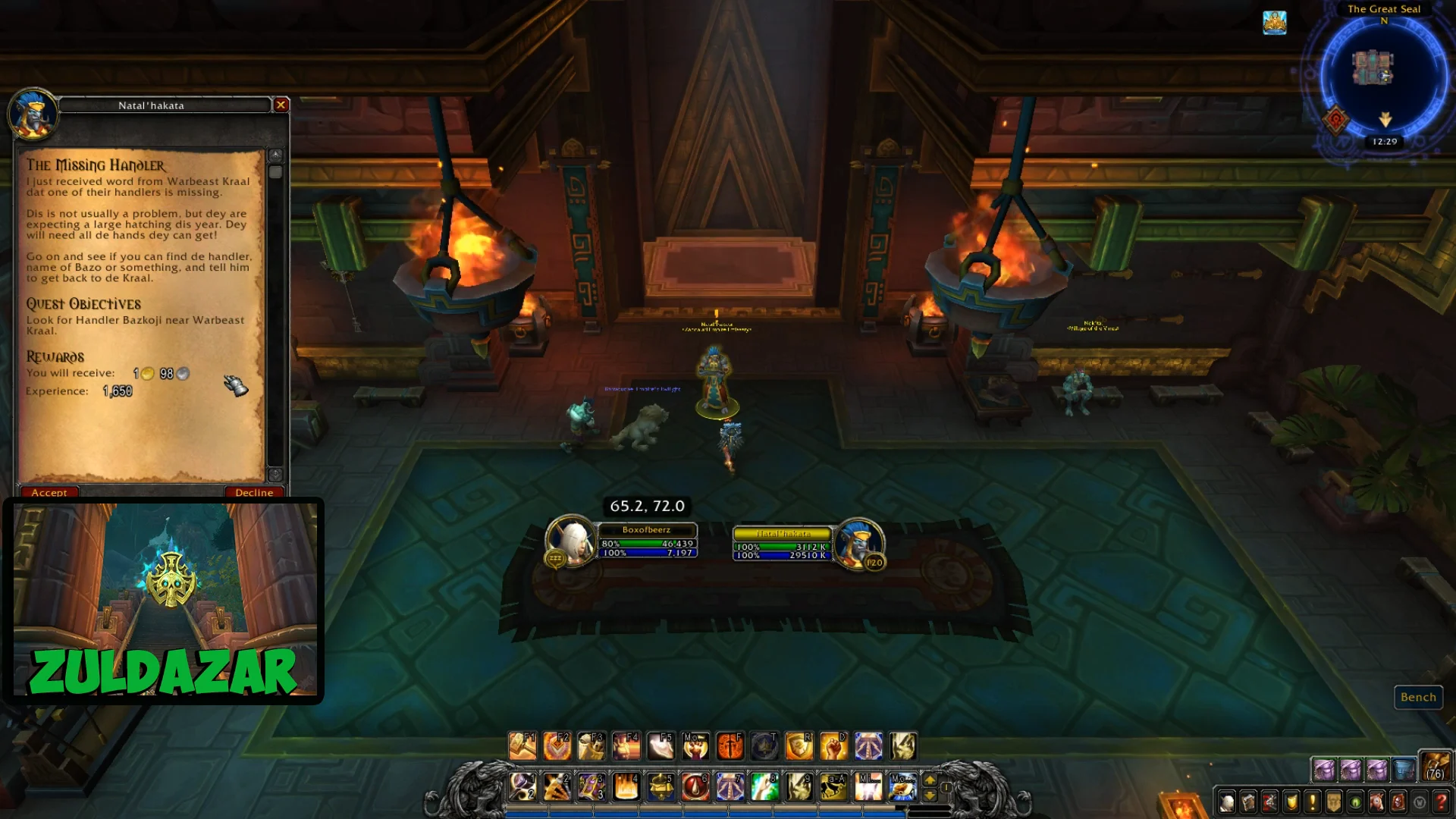 Accepting Quest The Missing Handler