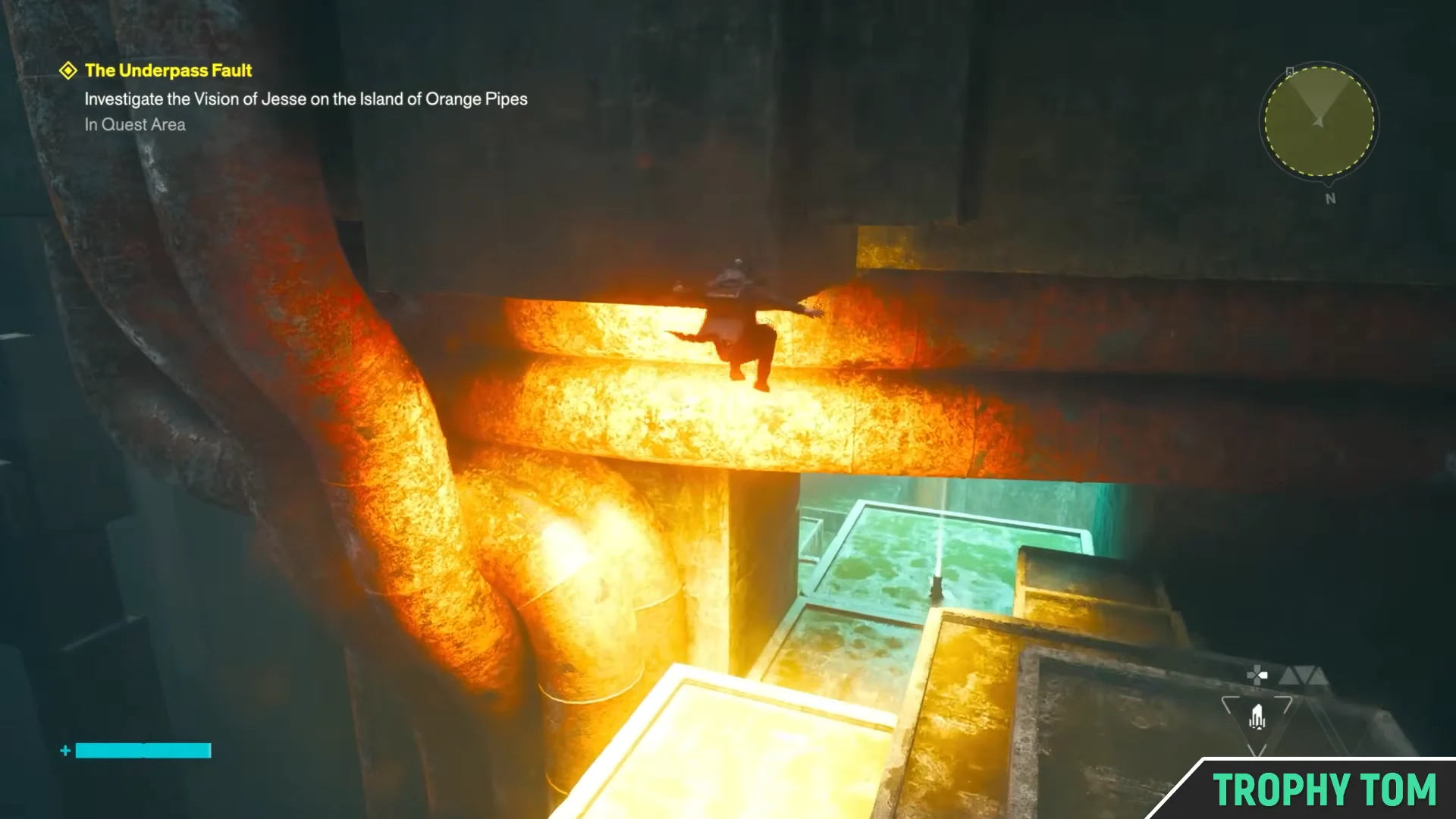 Entering the Pipe Chamber