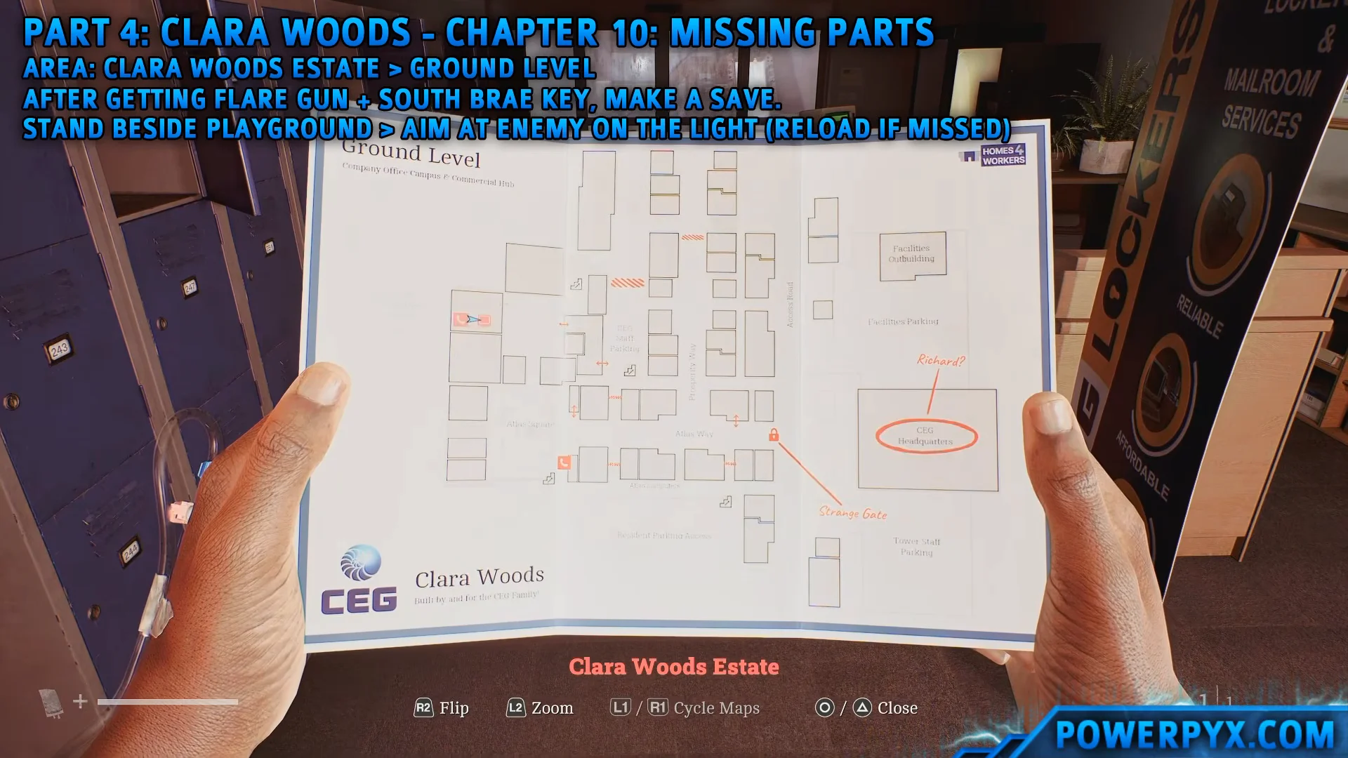 Clara Woods Estate Ground Level Map