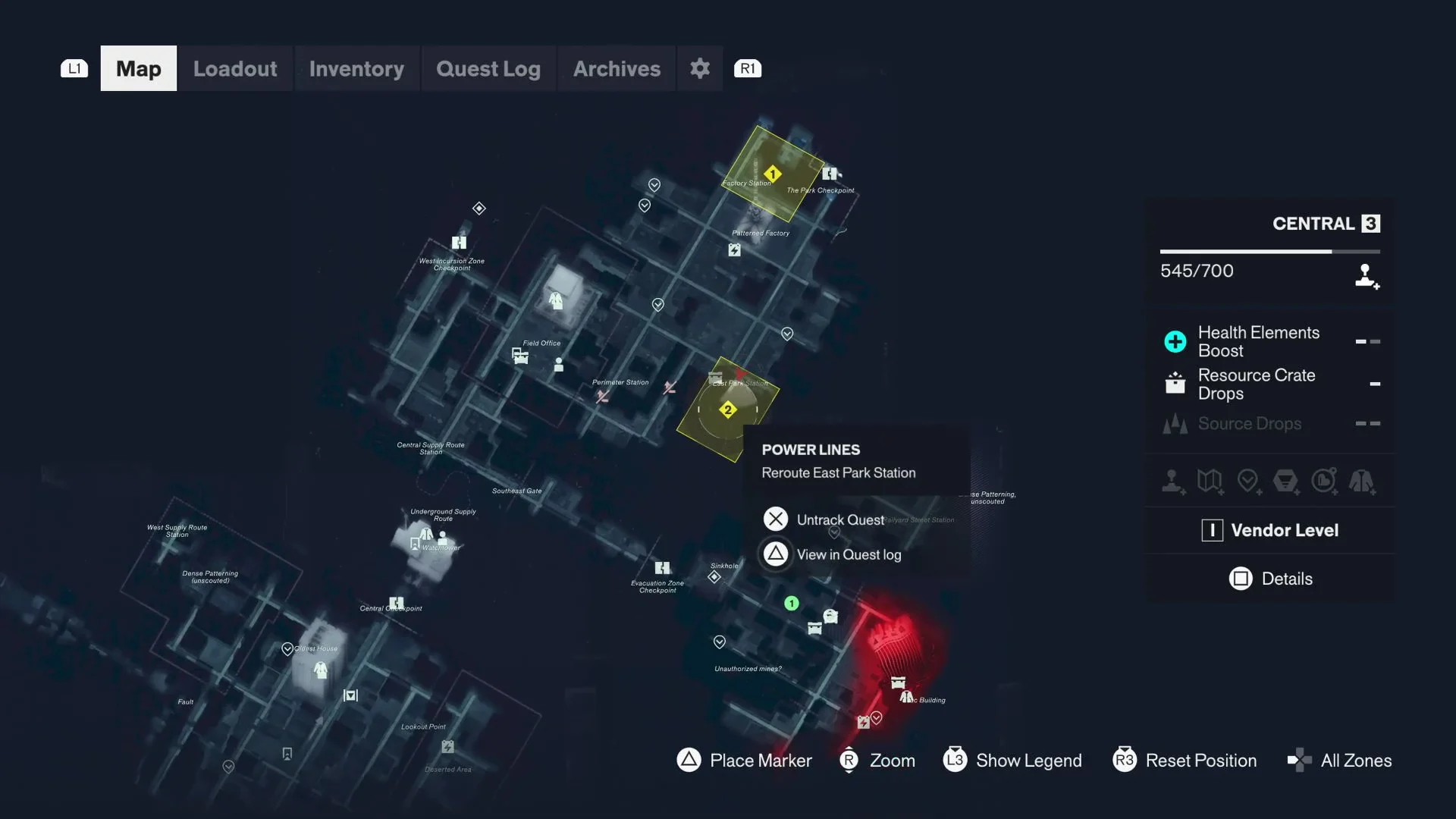 Map inspection