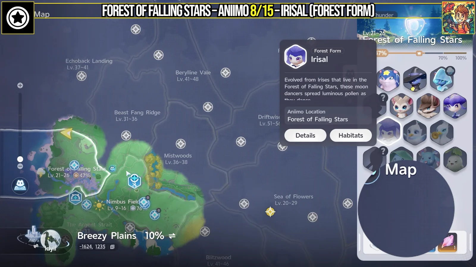 Irisal Forest Form (8/15) Map