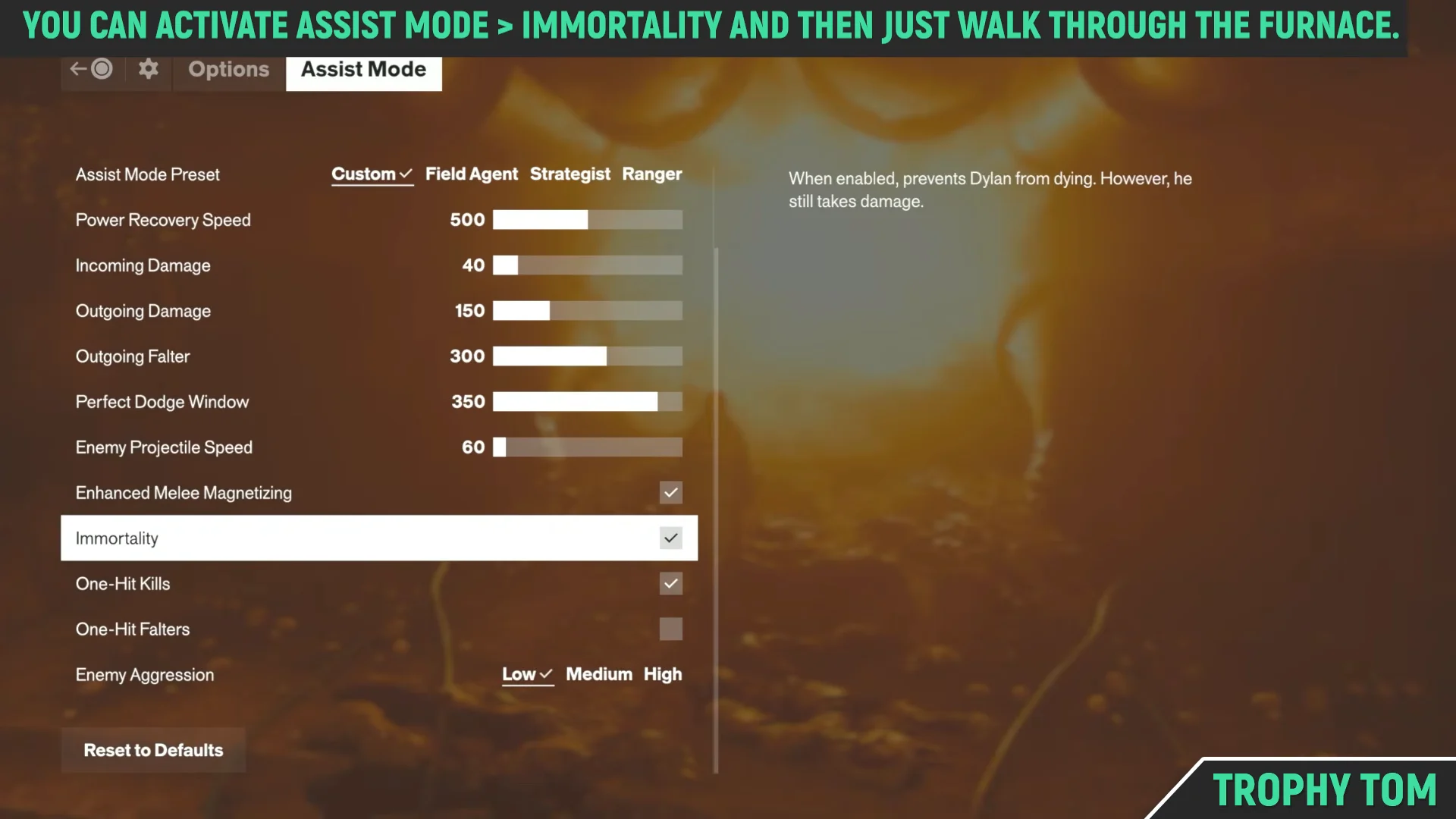 Assist Mode Shortcut
