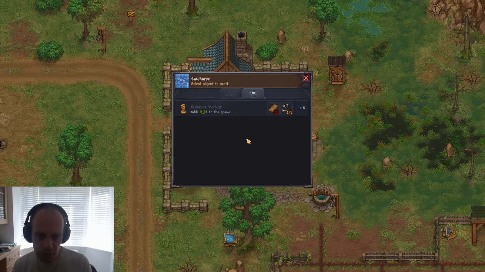 Sawhorse Crafting Menu