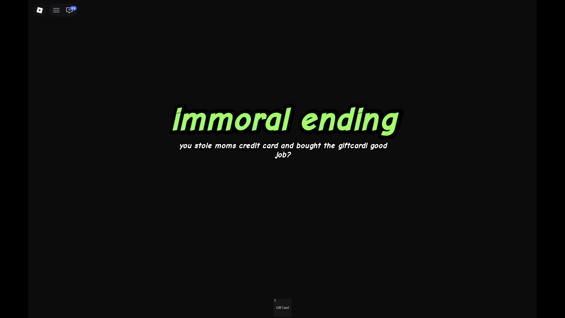 Immoral ending
