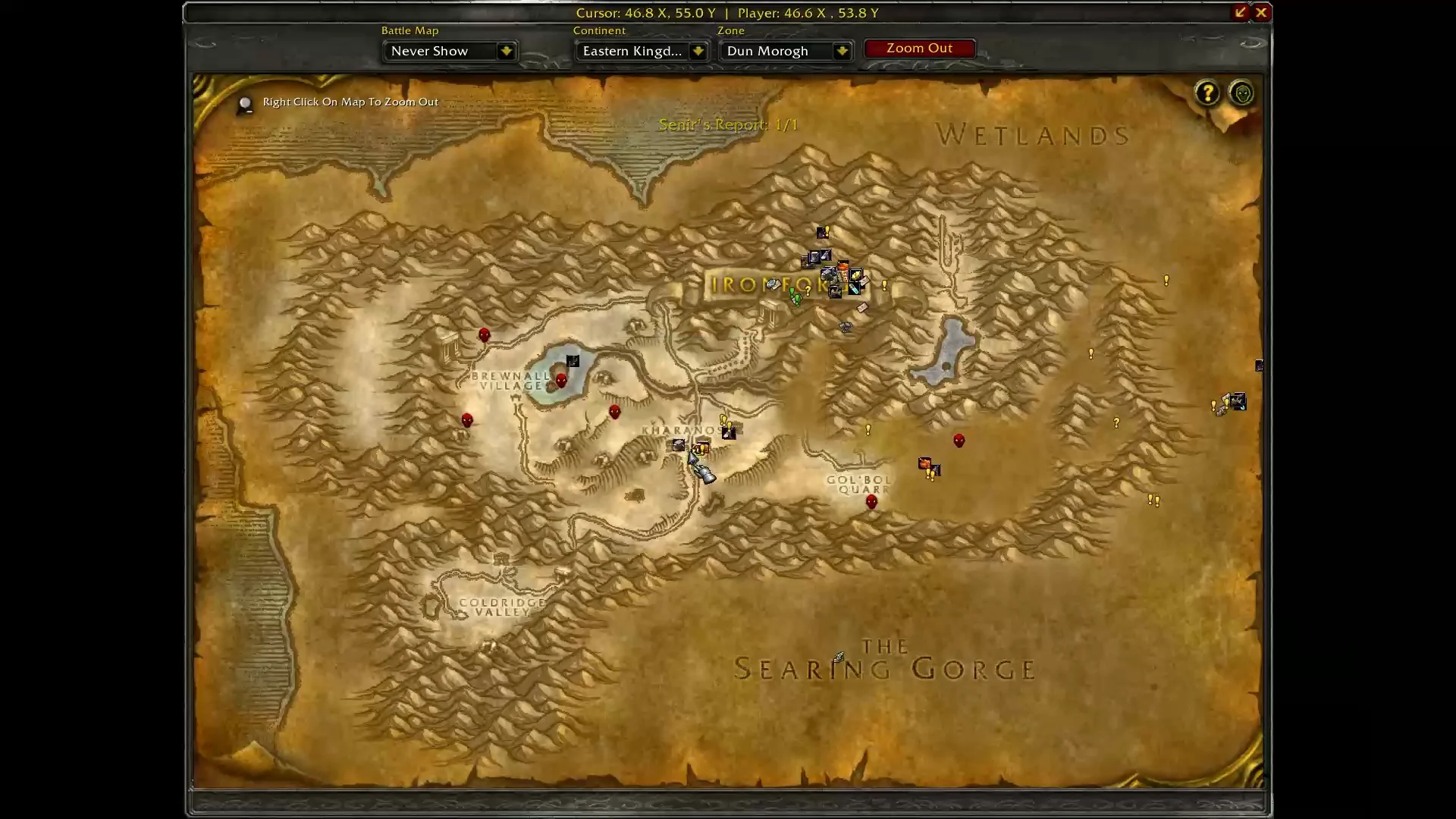 Dun Morogh Map View
