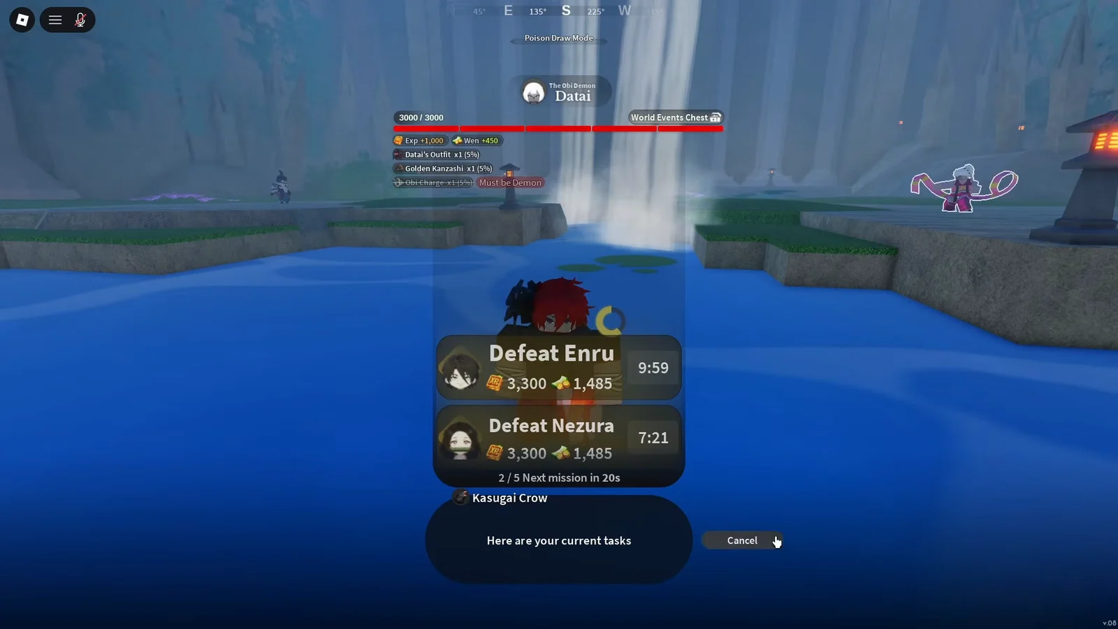 Checking Boss Quests via Crow