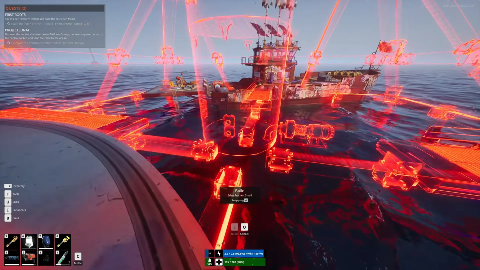 Positioning the Eden Frame