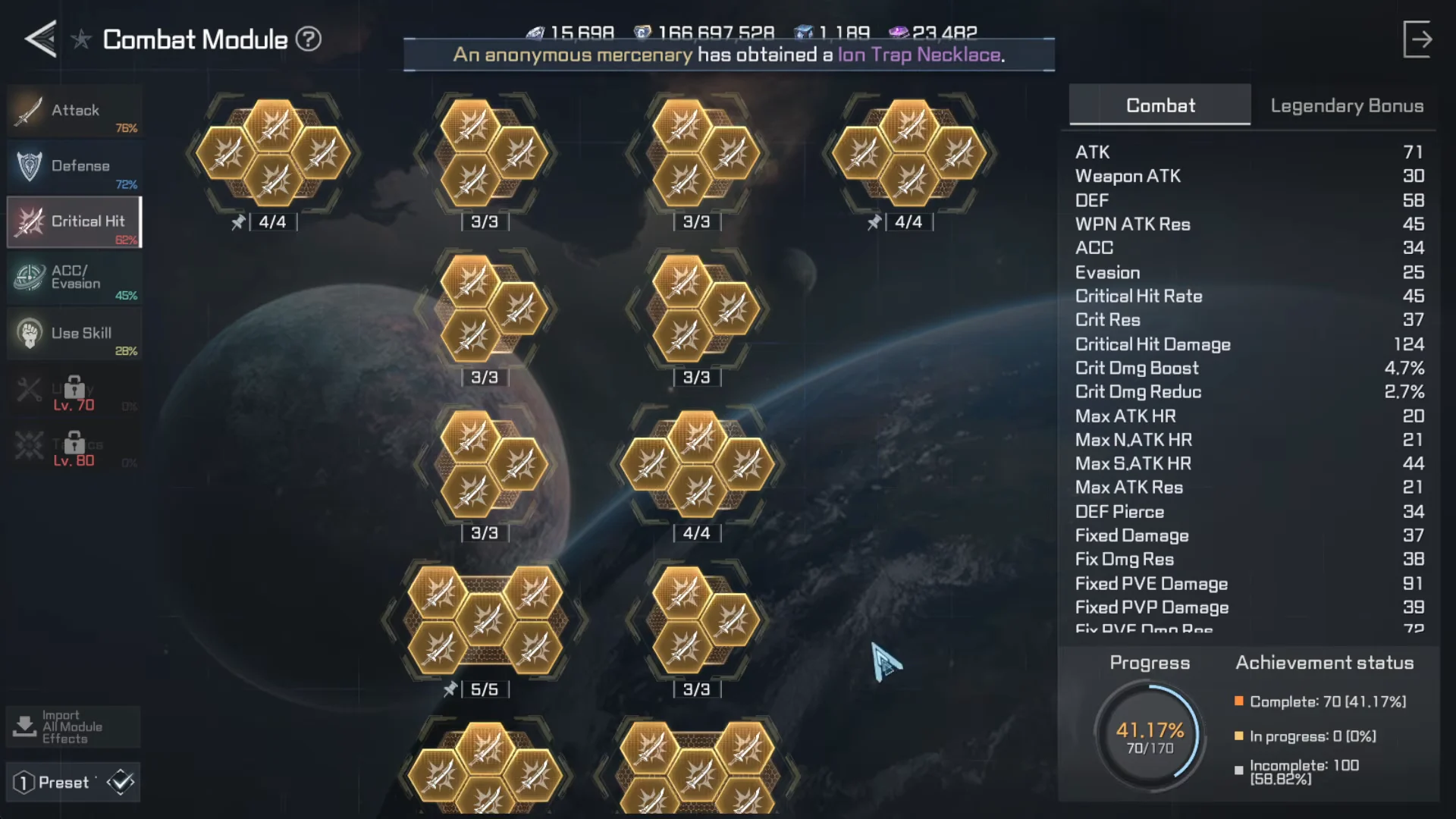 Combat Module Upgrades
