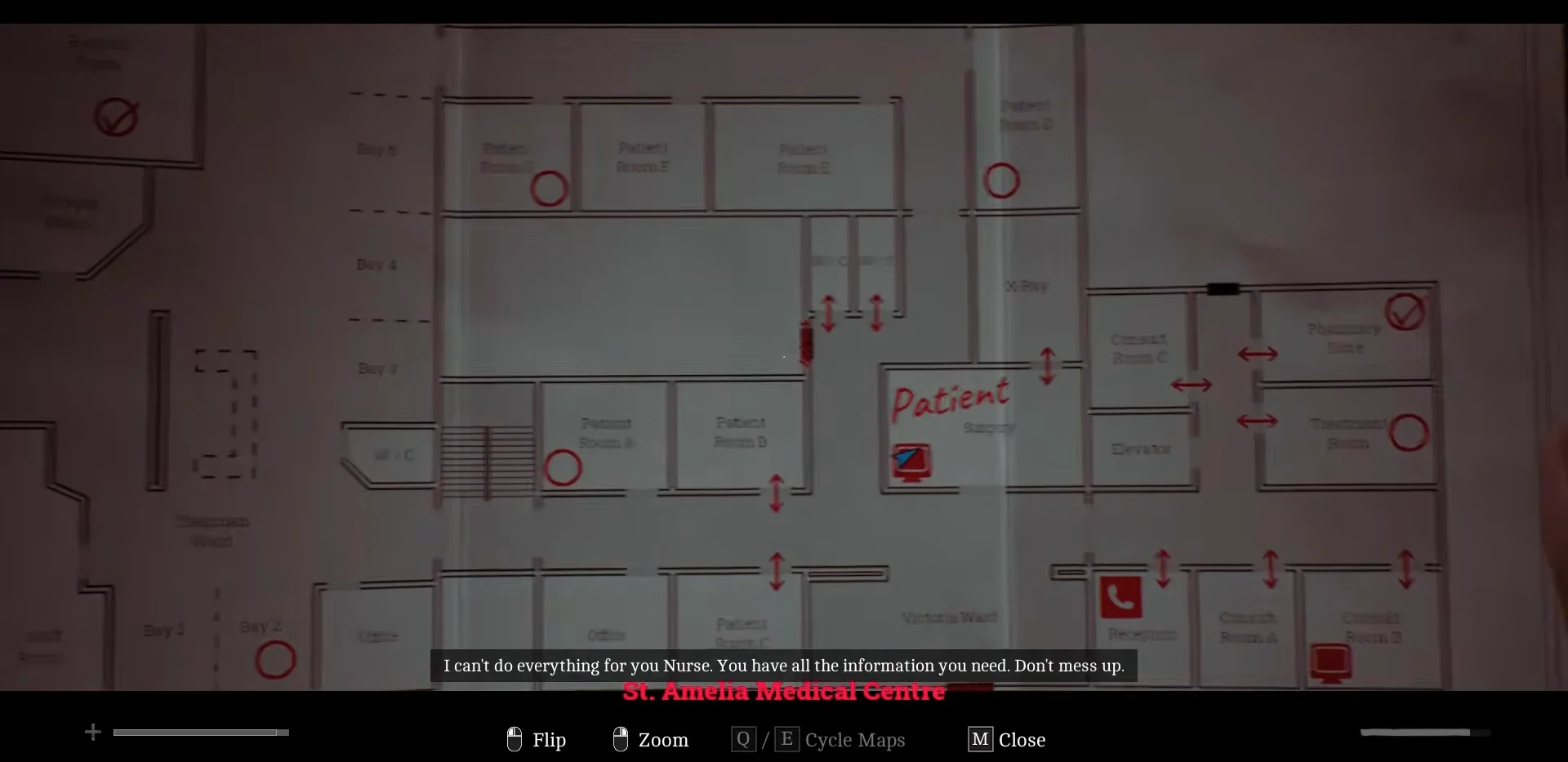 Medical Centre Map & Patient Room