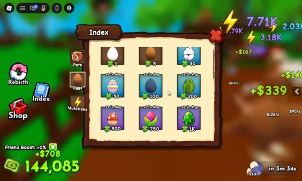Viewing the Egg Index