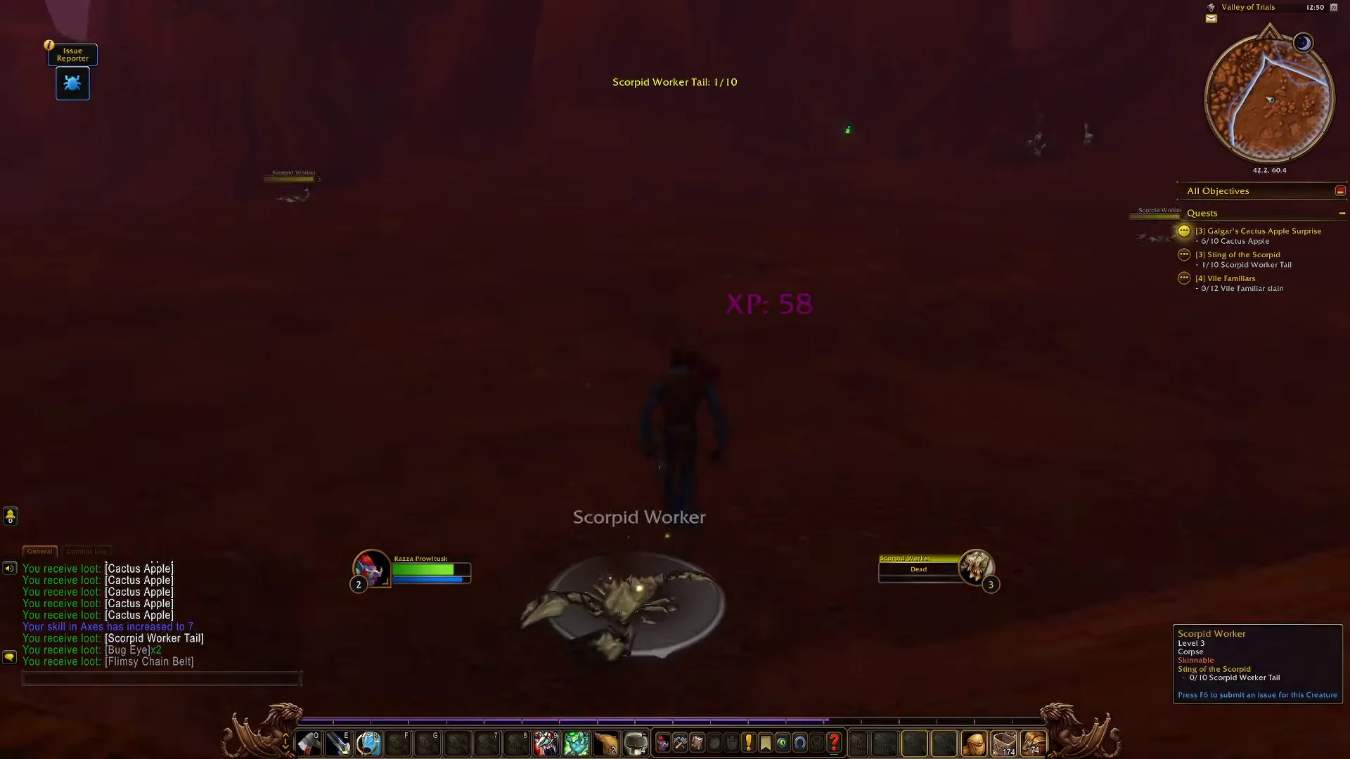 Slaying Second Scorpid Worker