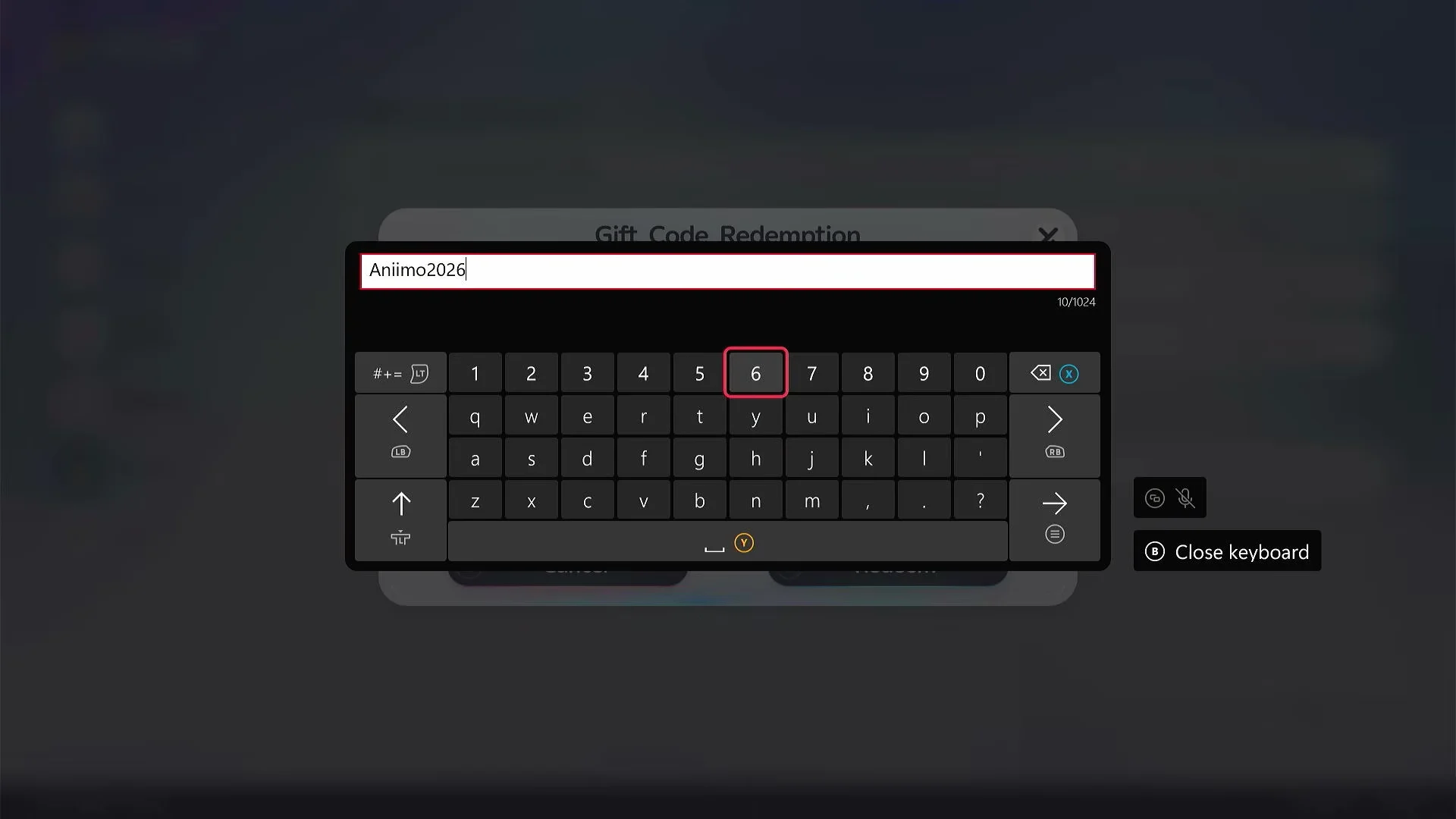 Accessing Gift Code Redemption
