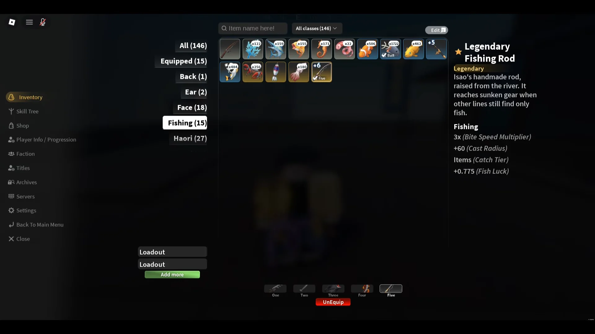 Rod & Bait Selection
