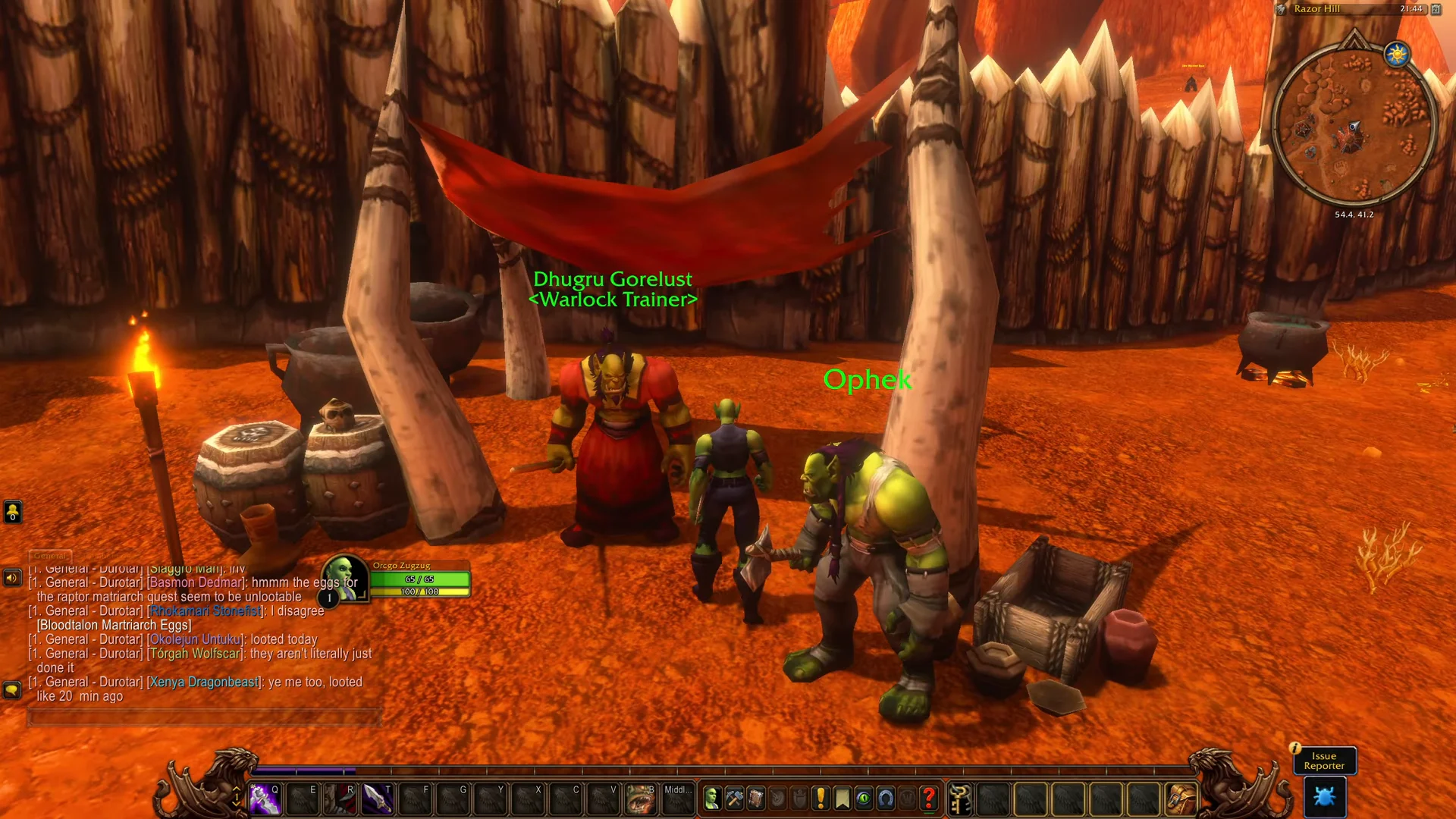 Navigating to Warlock Trainer