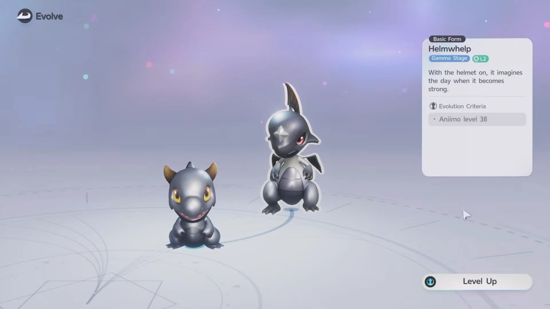 Step 2: Evolve into Helmwhelp