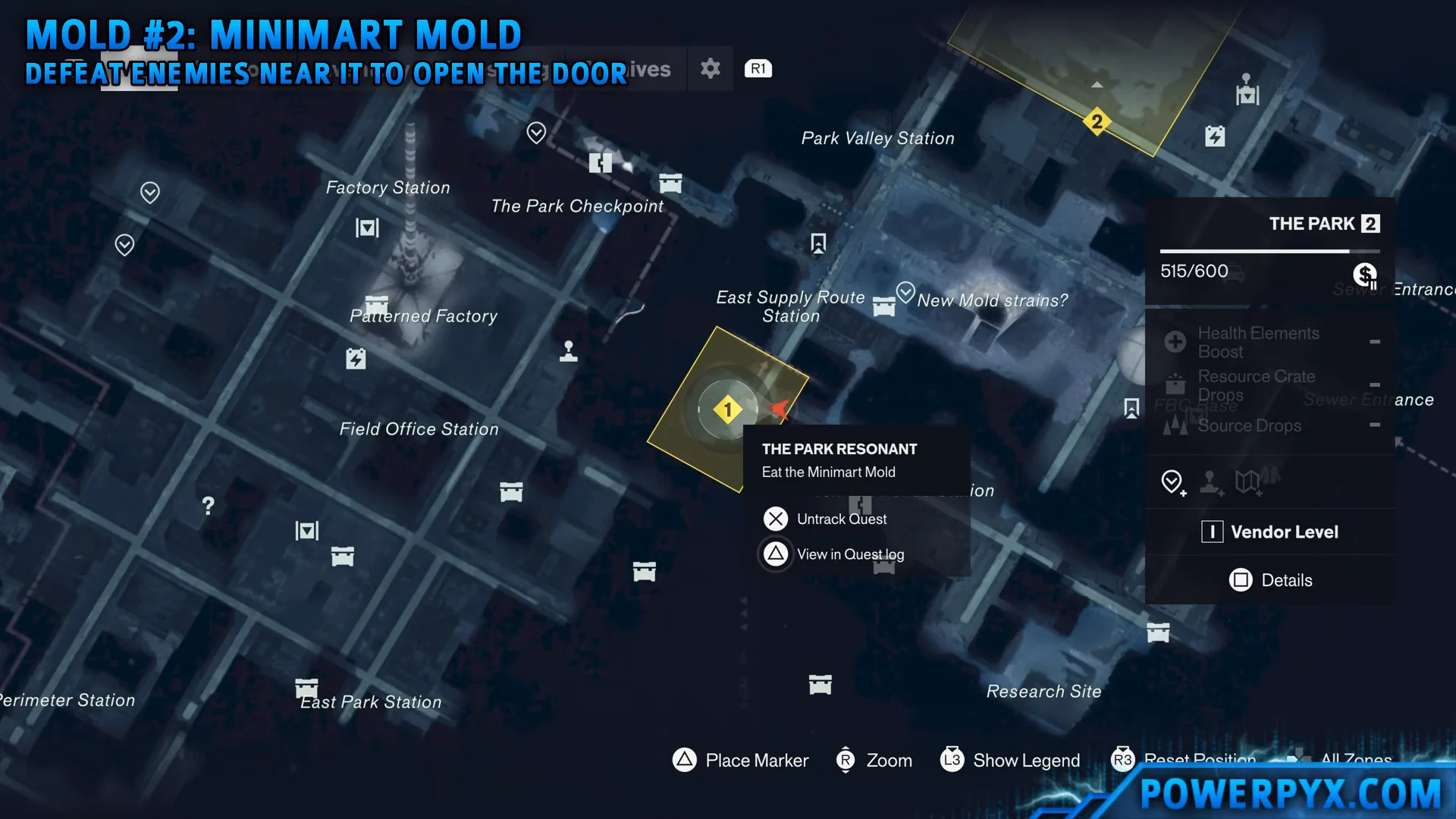 Mold #2 Minimart Mold Map