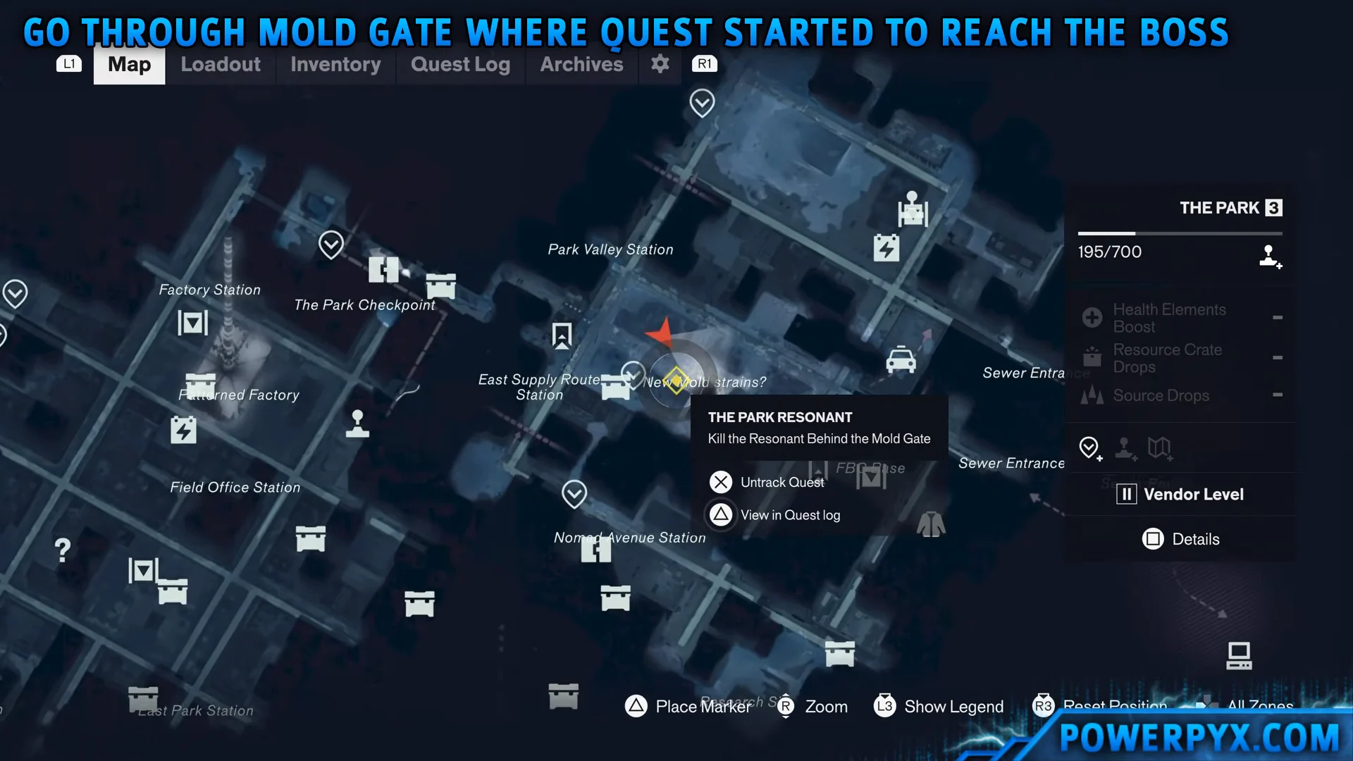 Mold Gate Map Location