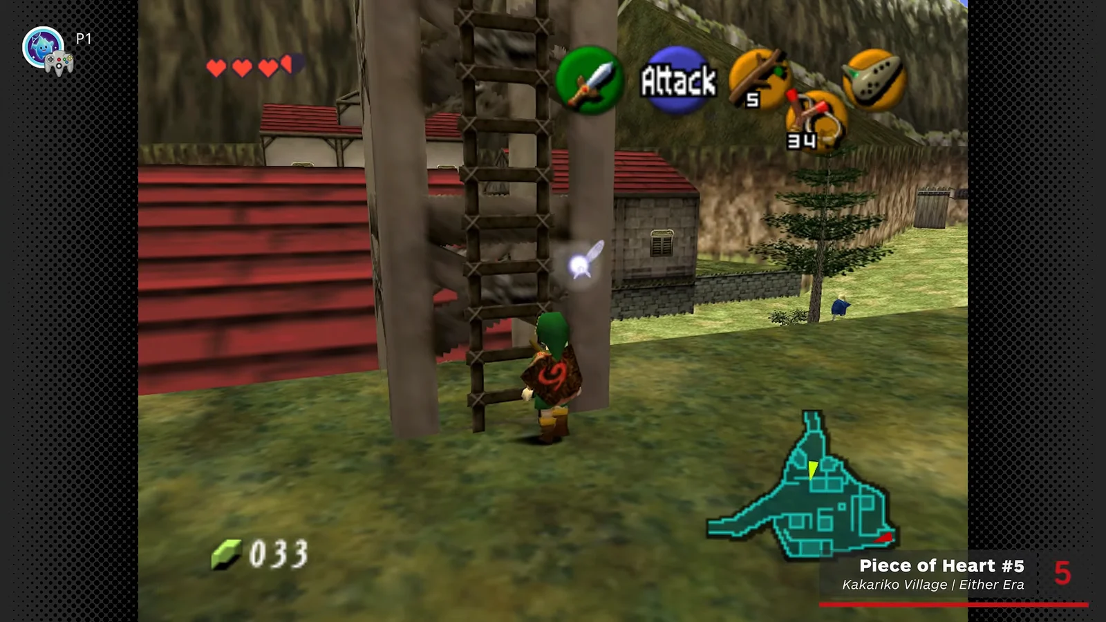 Piece of Heart #5 (Kakariko Village / Either Era)