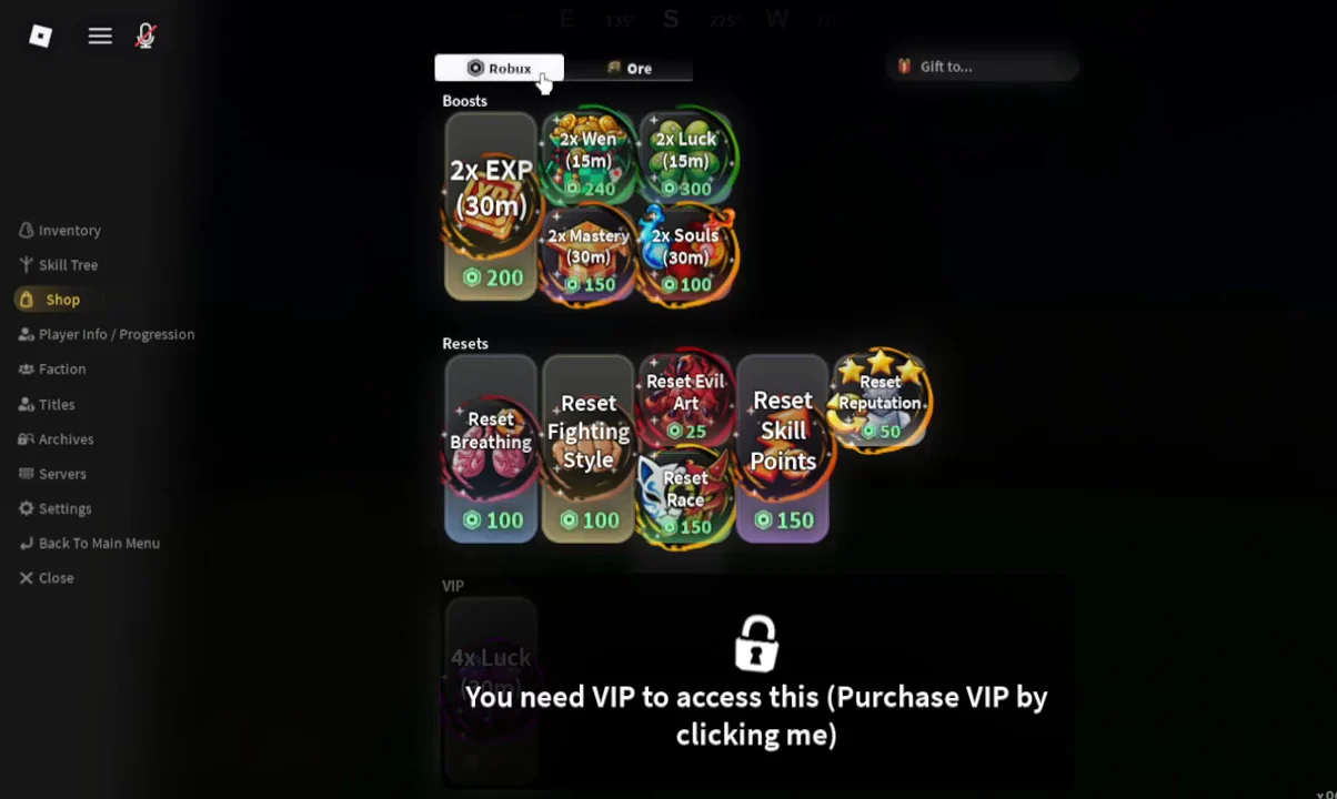 Ore Tab