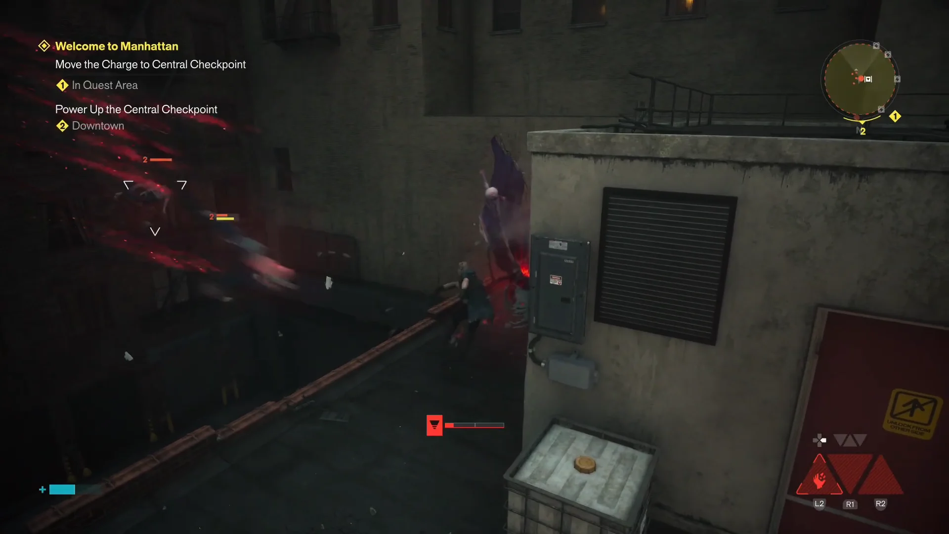 Rooftop combat